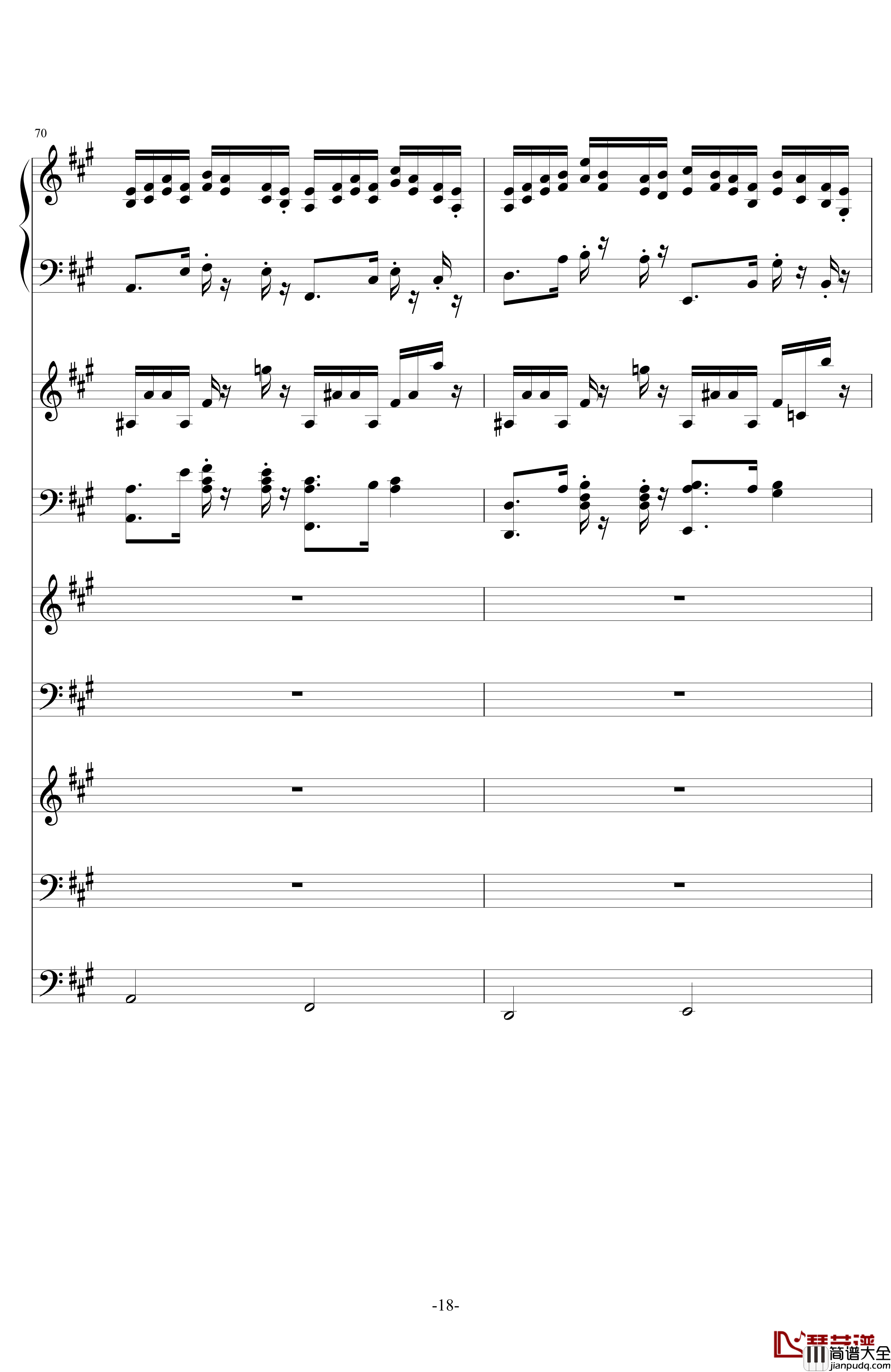 中国第二号狂想曲钢琴谱_ellocz