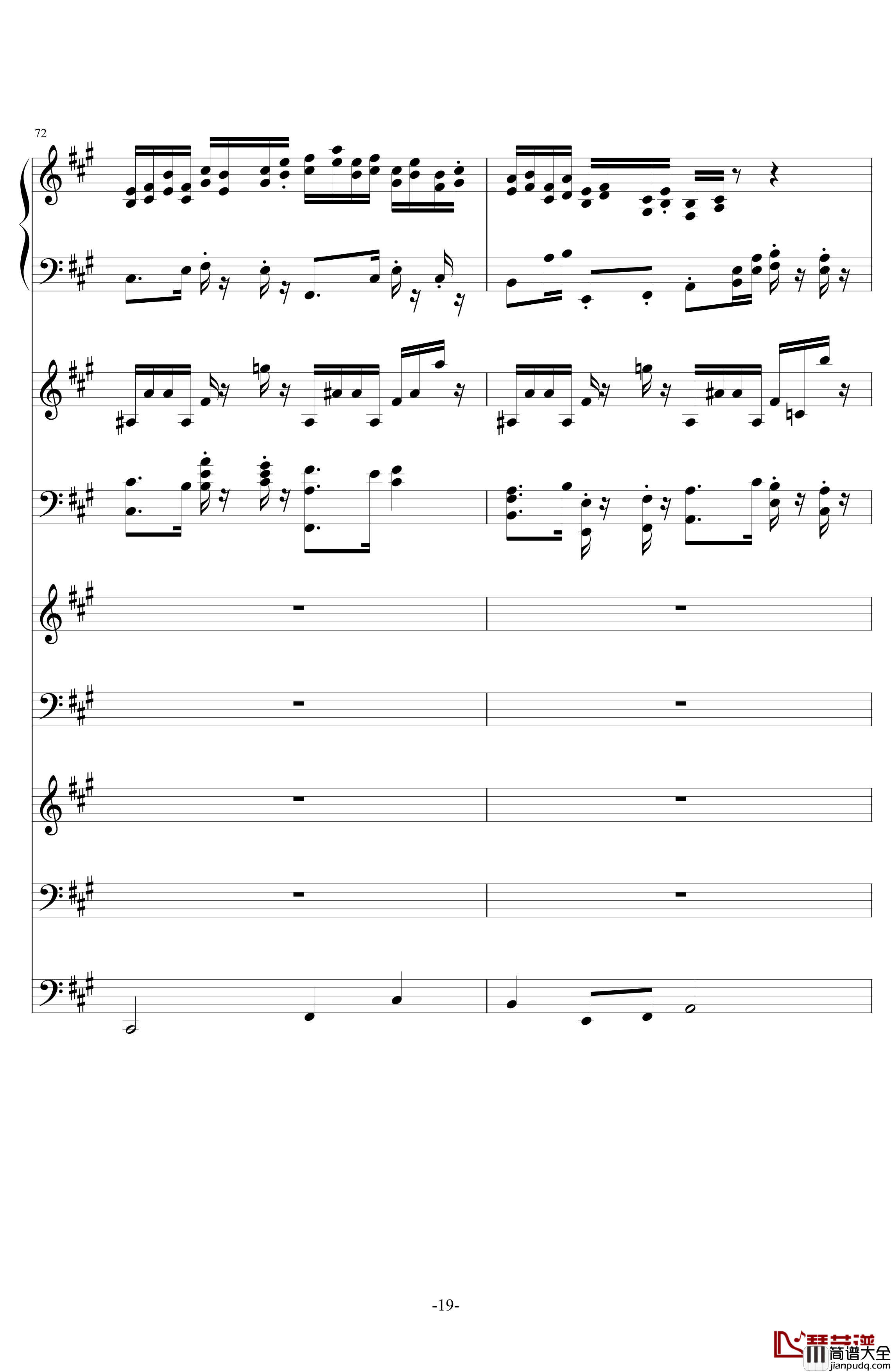 中国第二号狂想曲钢琴谱_ellocz