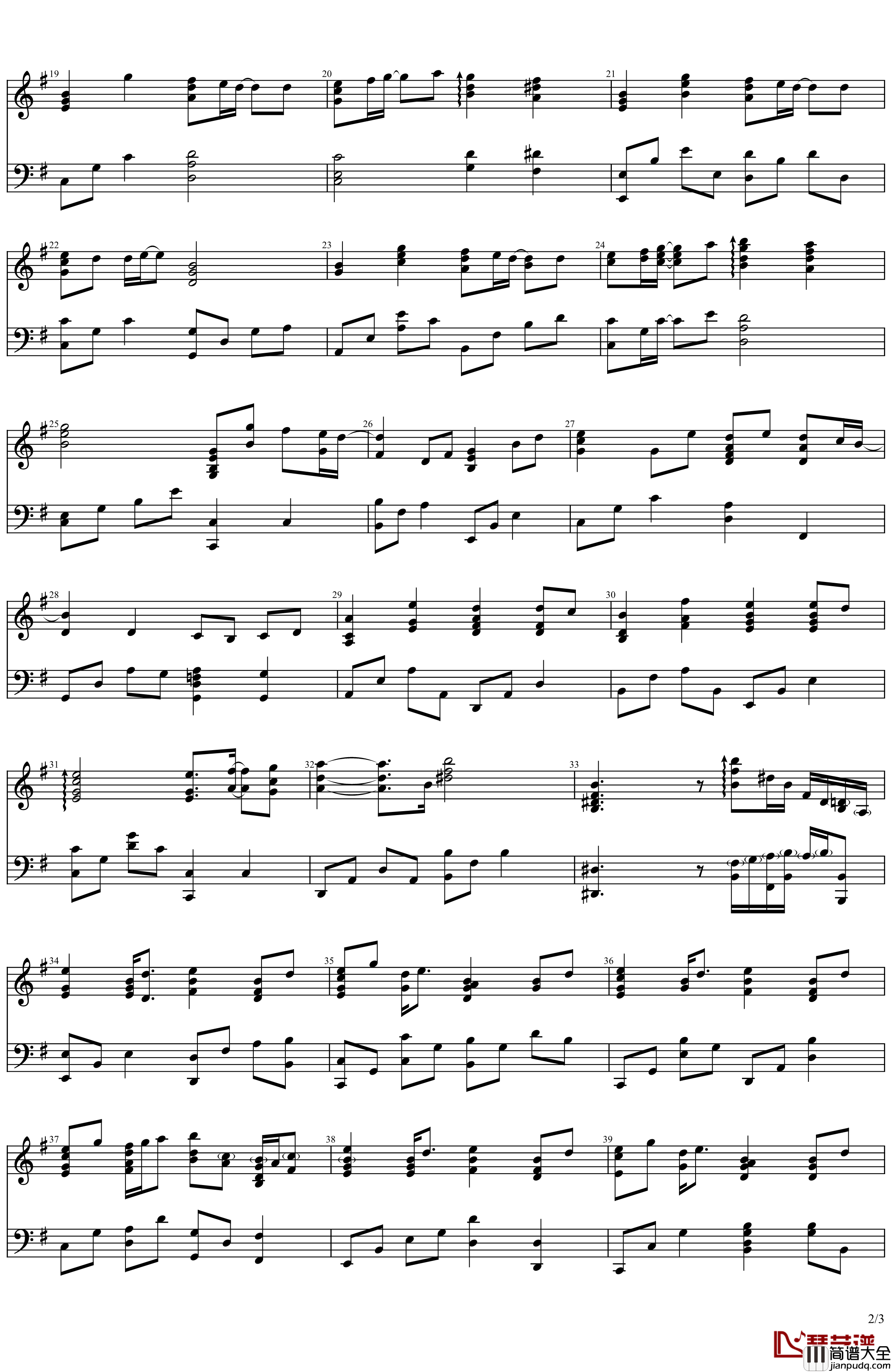 Fragment__instrumental_钢琴谱_水夏A.S+~Eternal_Name~*ED*Element_Garden*galgame_bgm_tororo