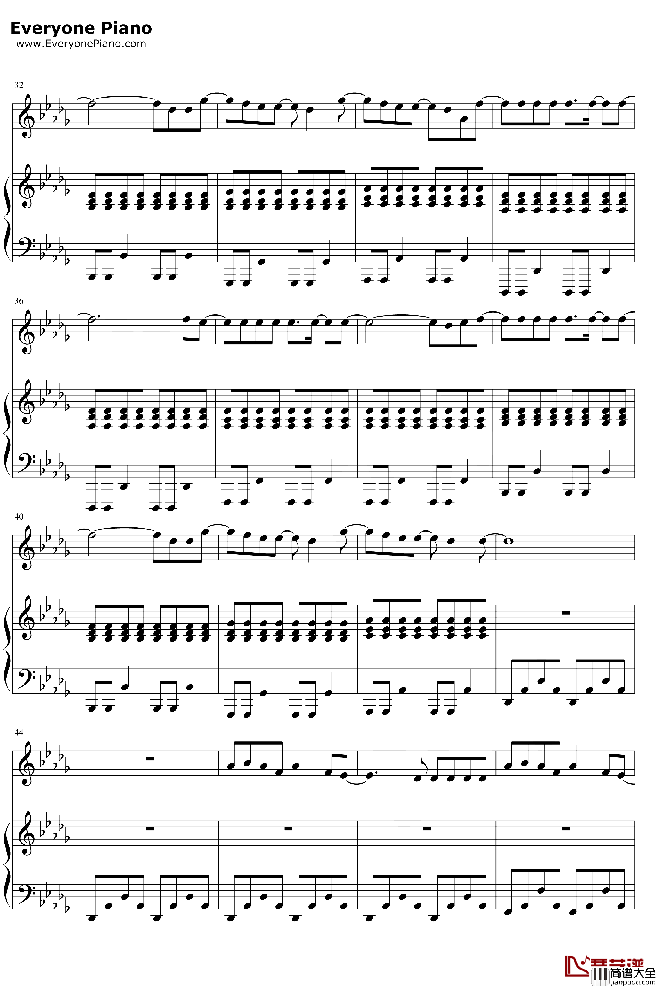 Tough钢琴谱_LewisCapaldi_LewisCapaldi