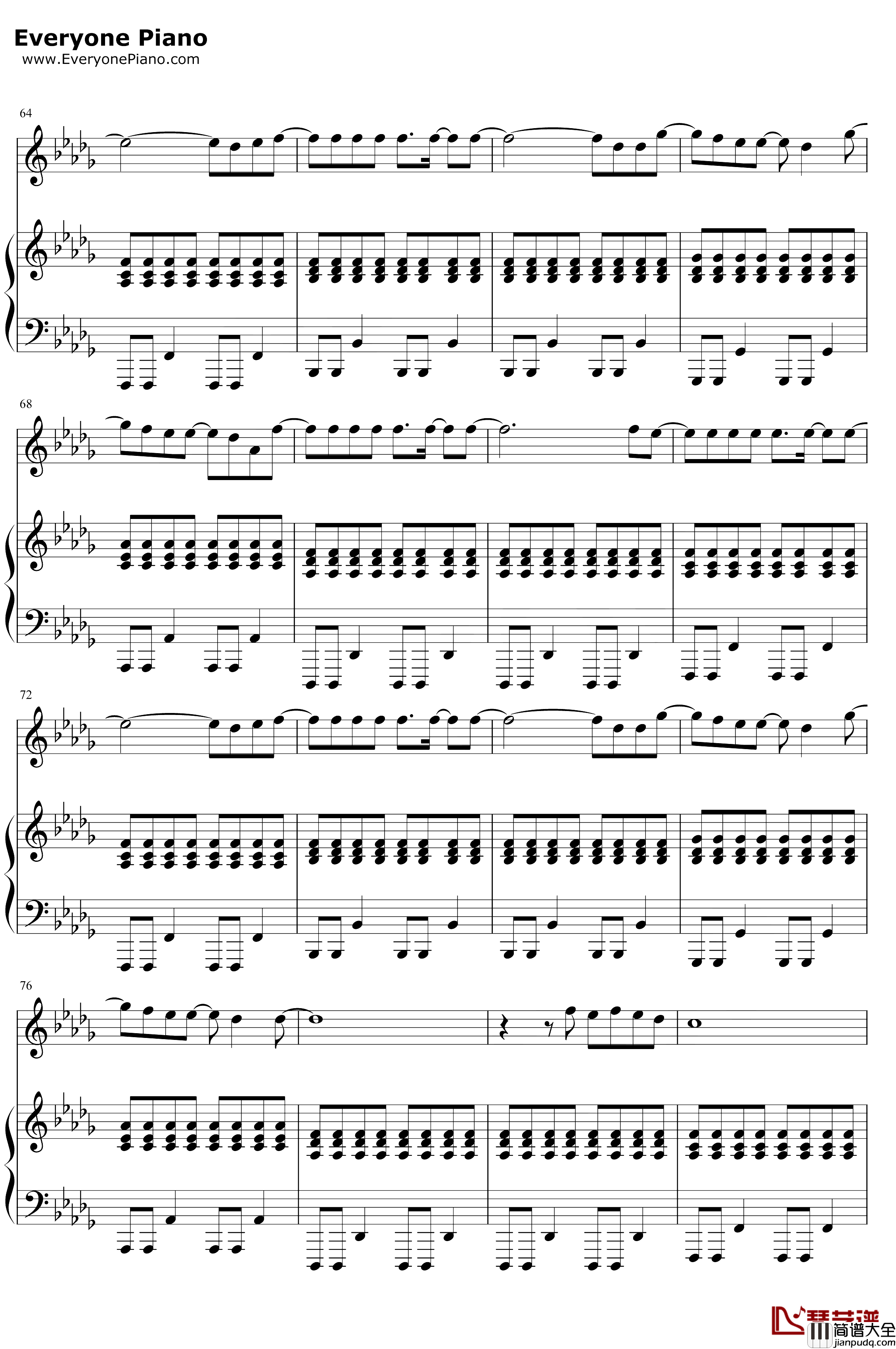 Tough钢琴谱_LewisCapaldi_LewisCapaldi