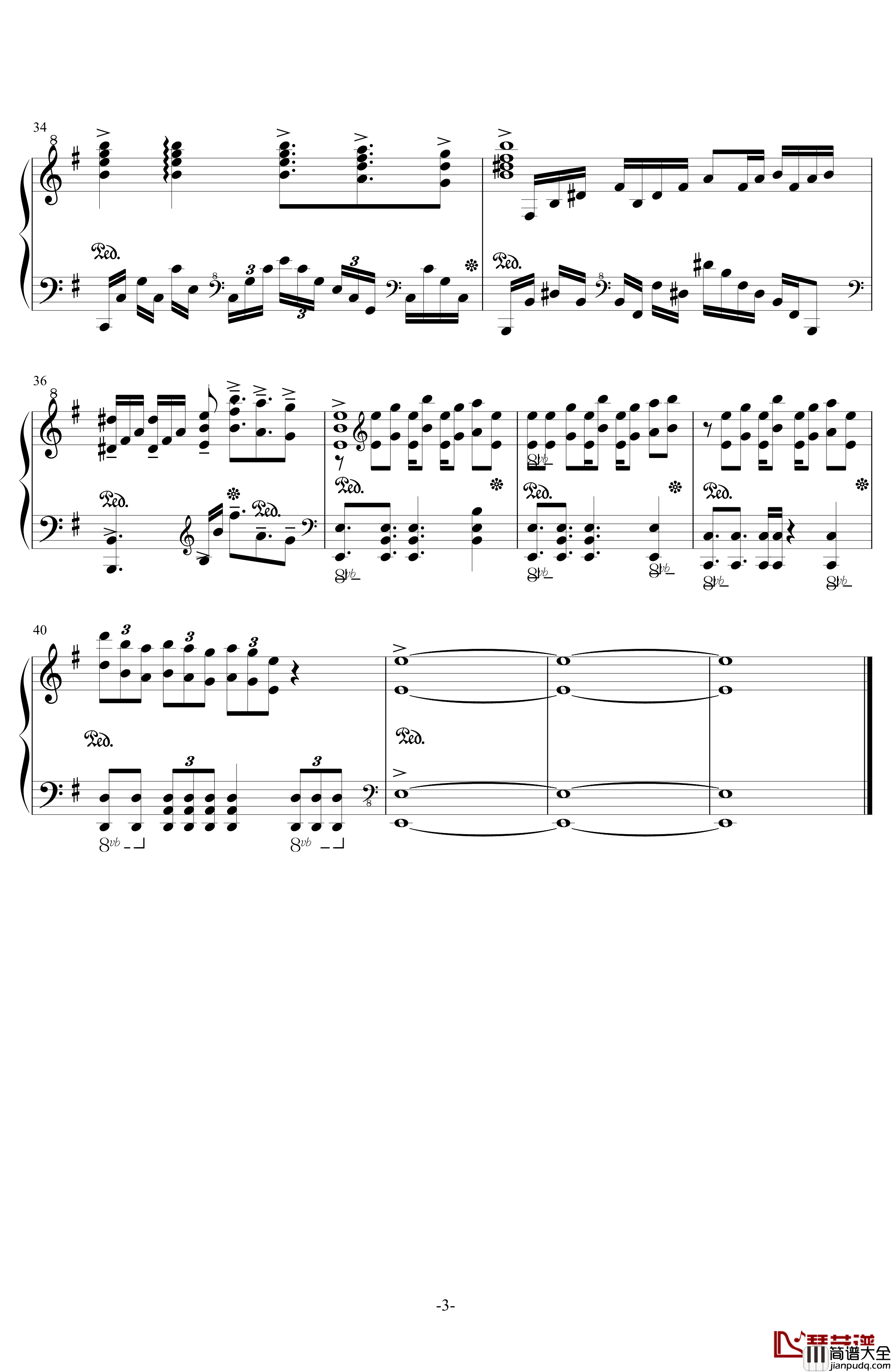 DO_the_Fight钢琴谱_凹凸世界第三季OP