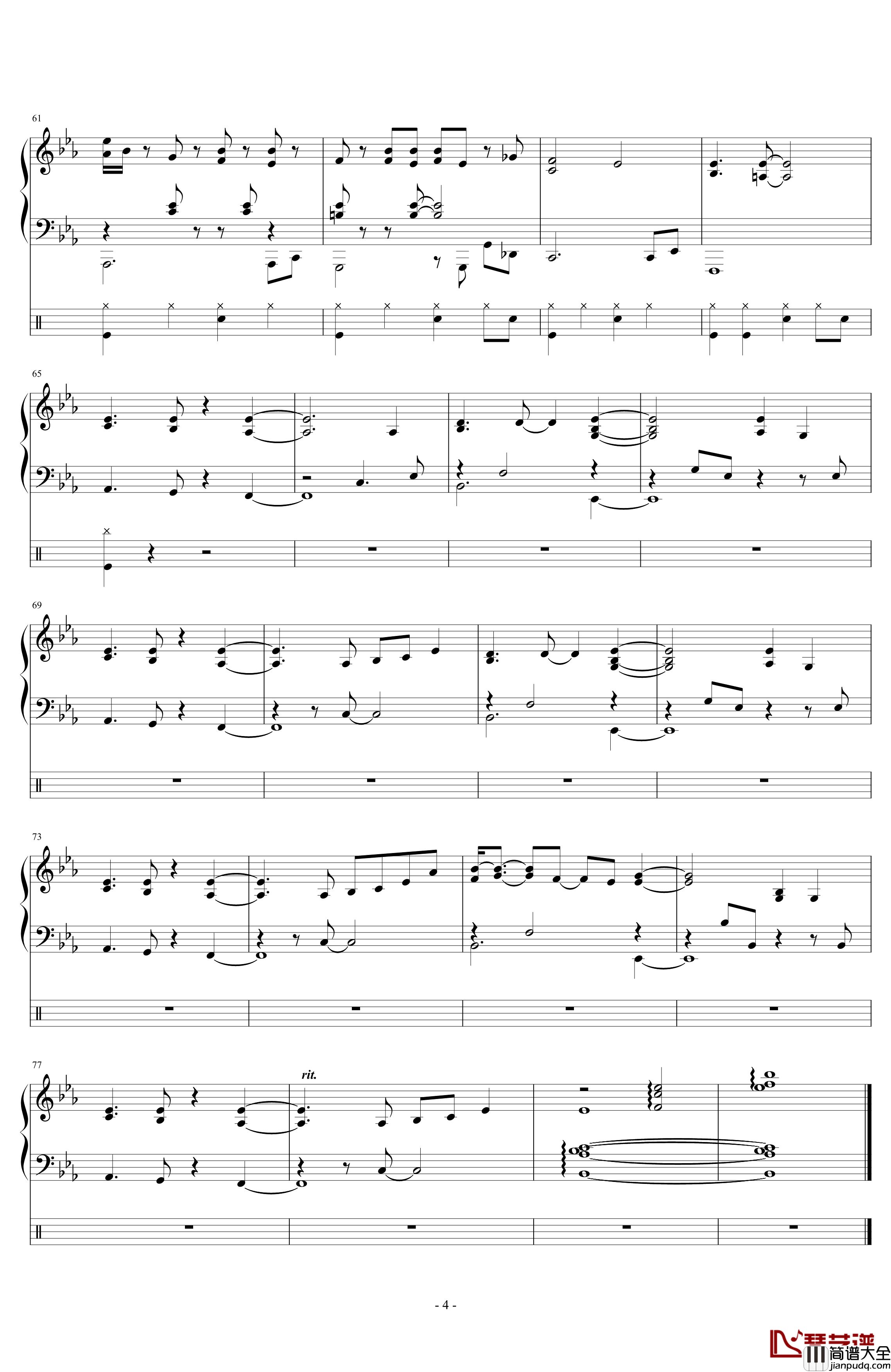 Dear钢琴谱_NANASE