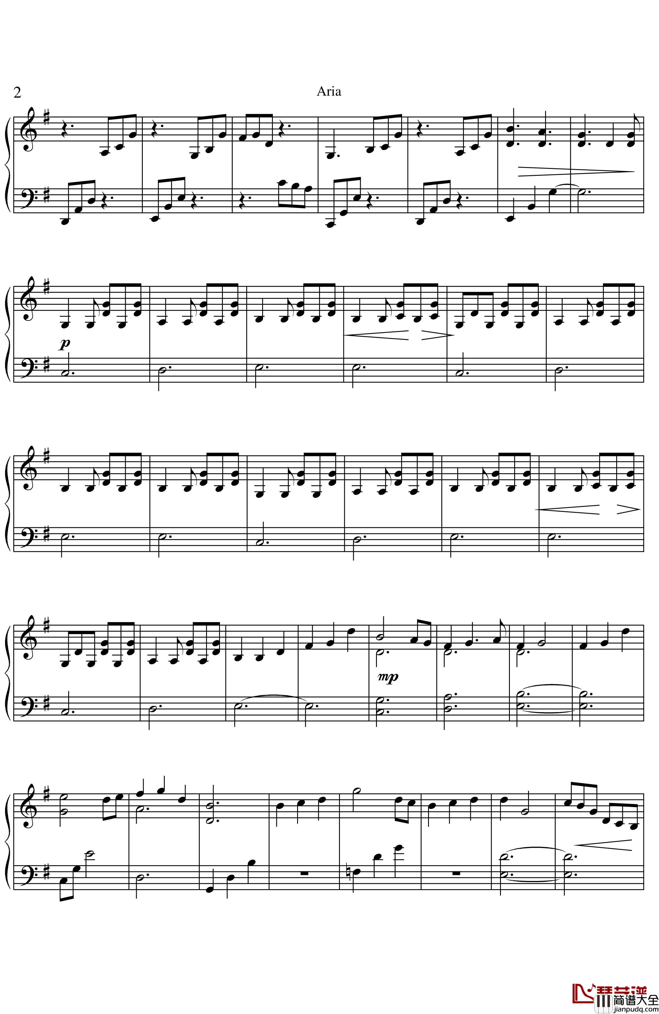 aria钢琴谱_Giovanni_Allevi