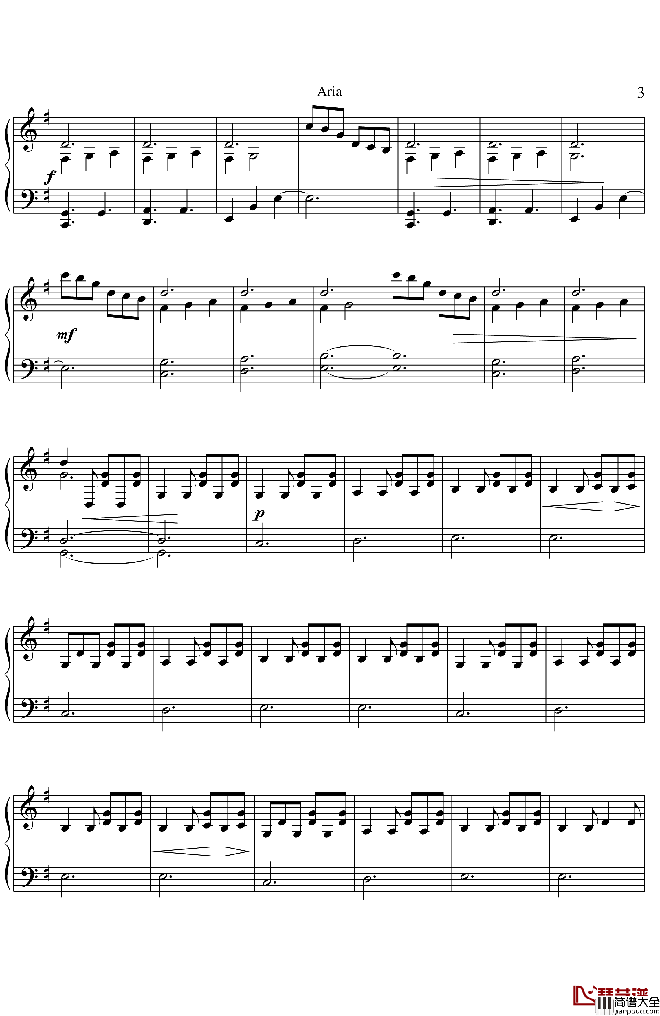aria钢琴谱_Giovanni_Allevi