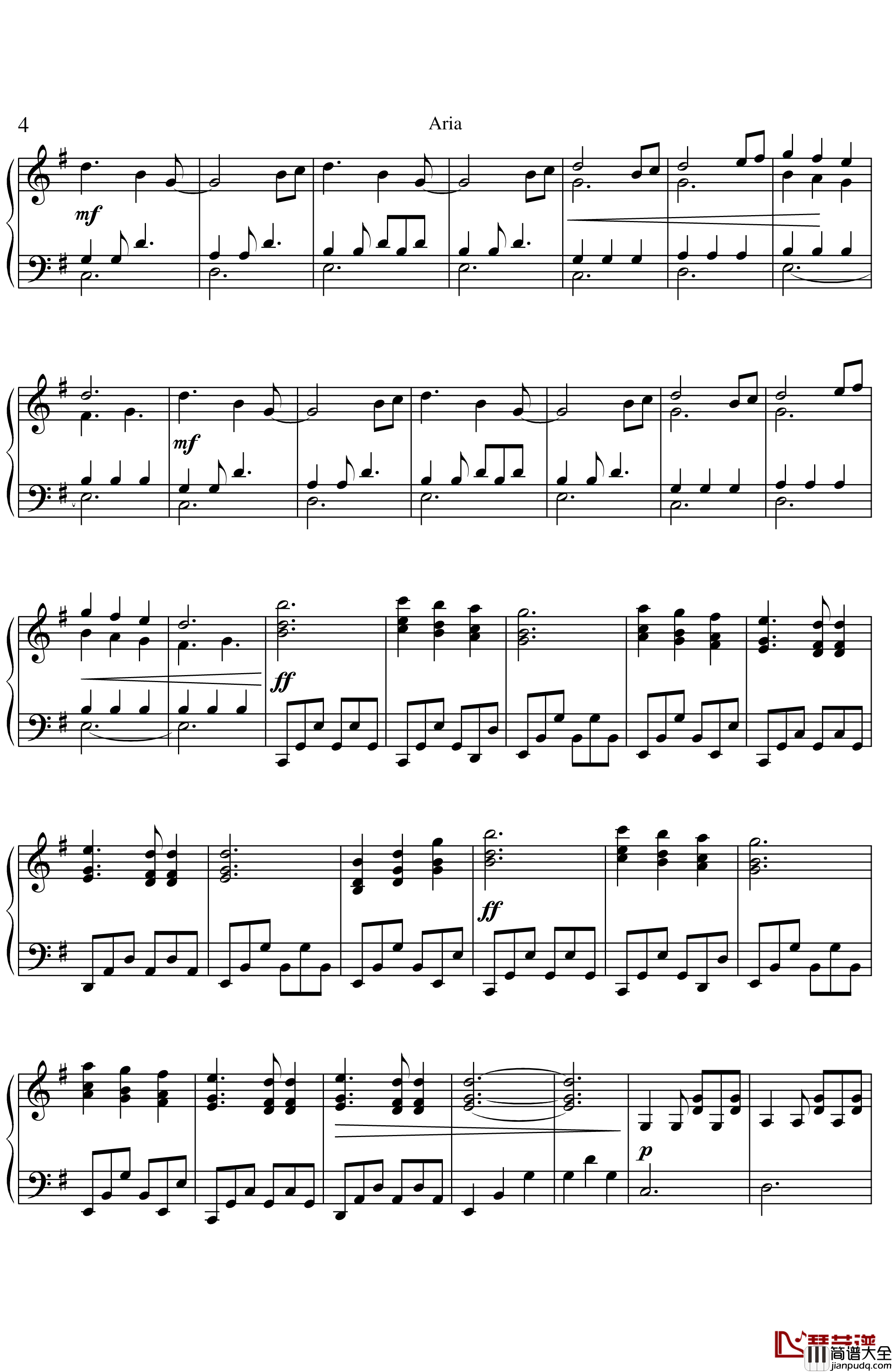 aria钢琴谱_Giovanni_Allevi