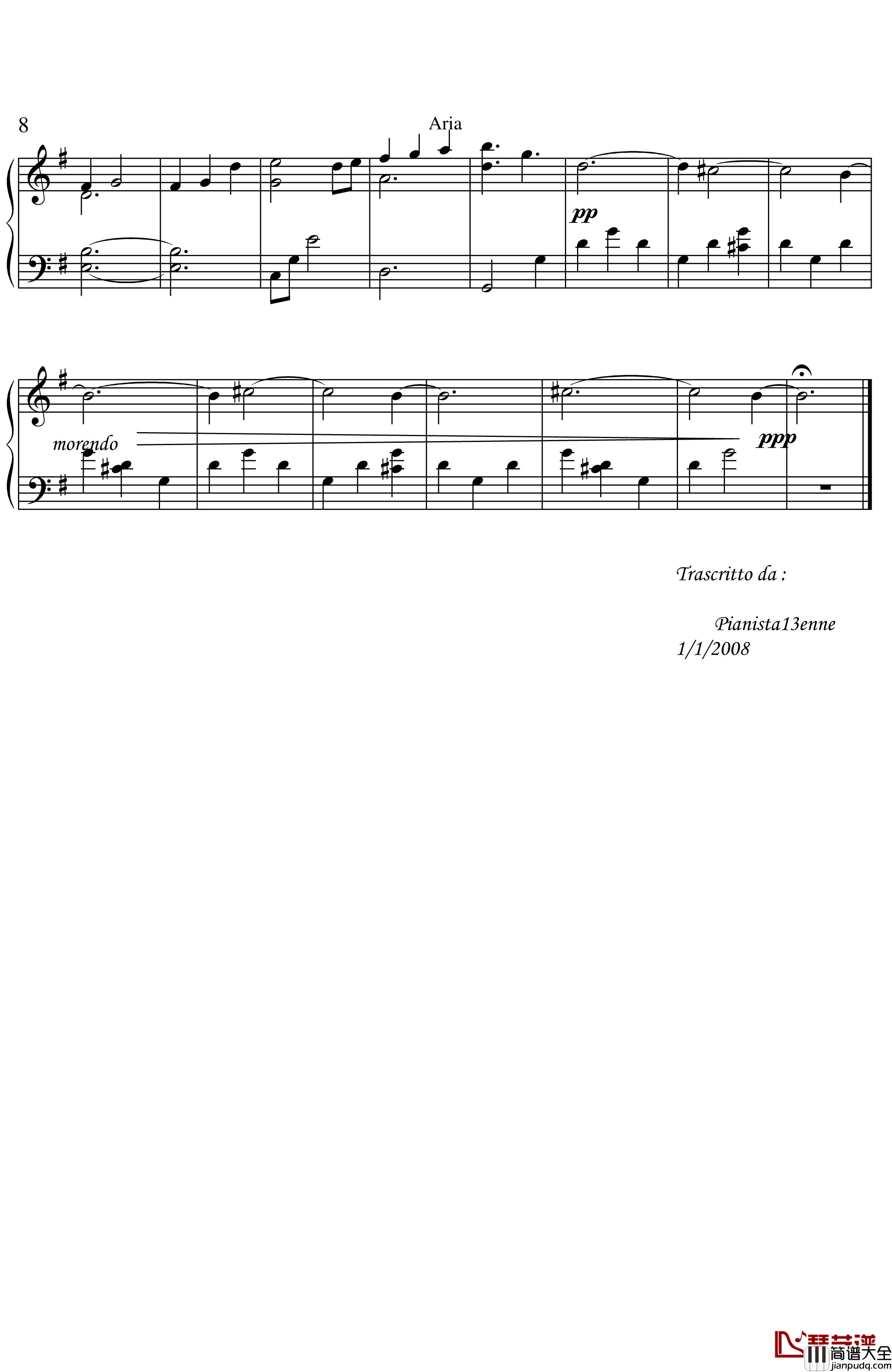 aria钢琴谱_Giovanni_Allevi