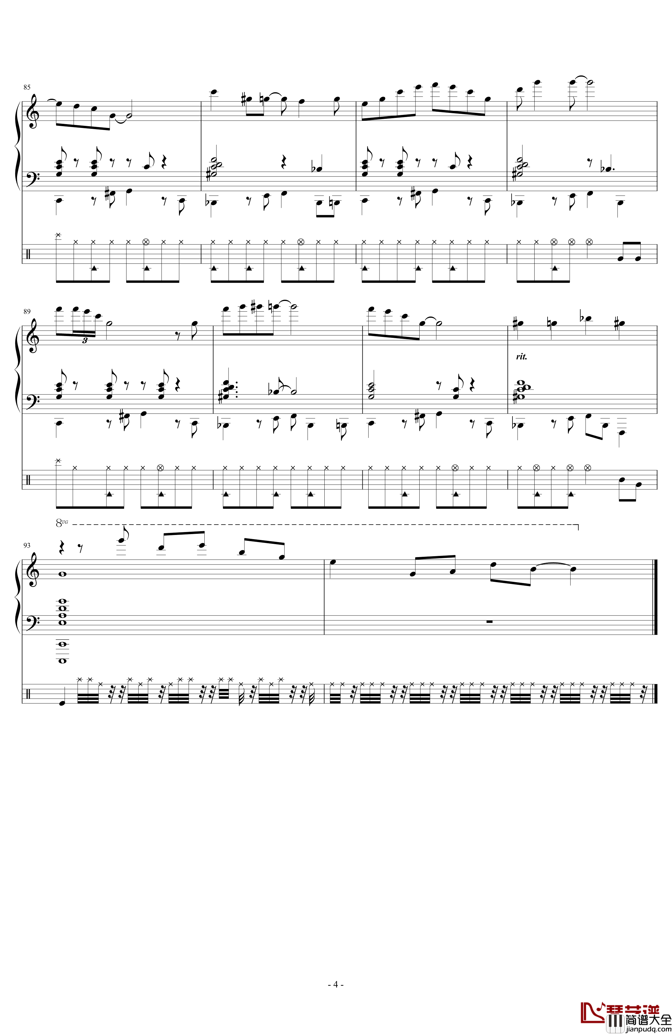 BOSSAKURA钢琴谱_鲁邦三世vs名侦探柯南_大野雄二