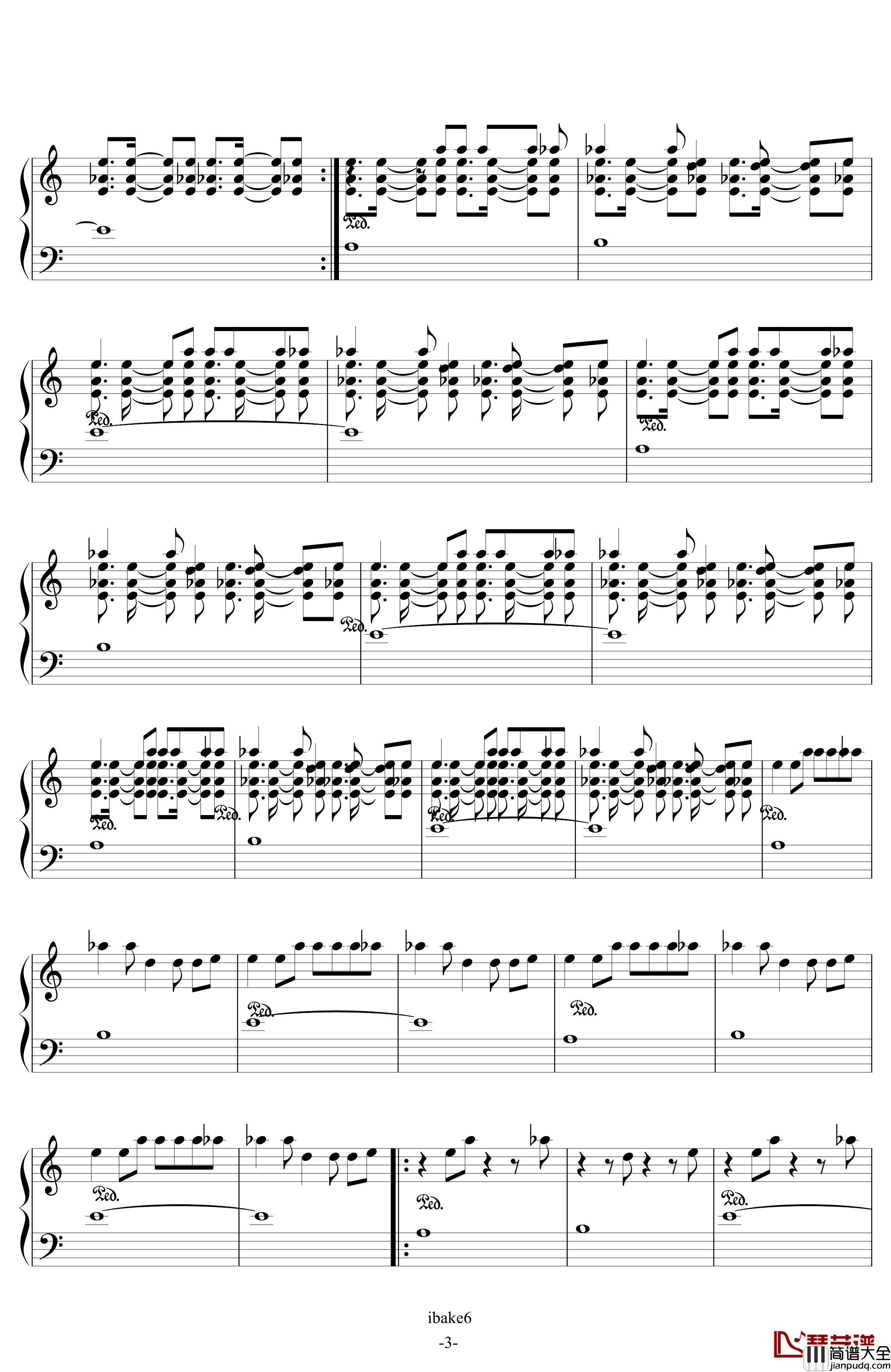 Going_Home钢琴谱_Tom_Day