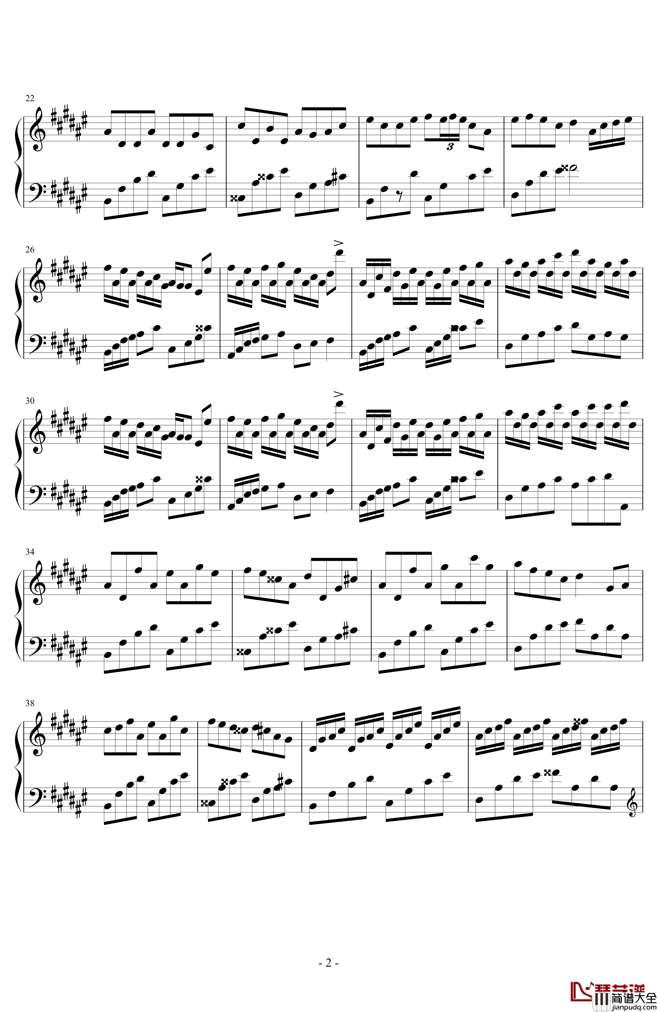 Dream_Meets灵梦录钢琴谱_起夜曲_s_zero_pie