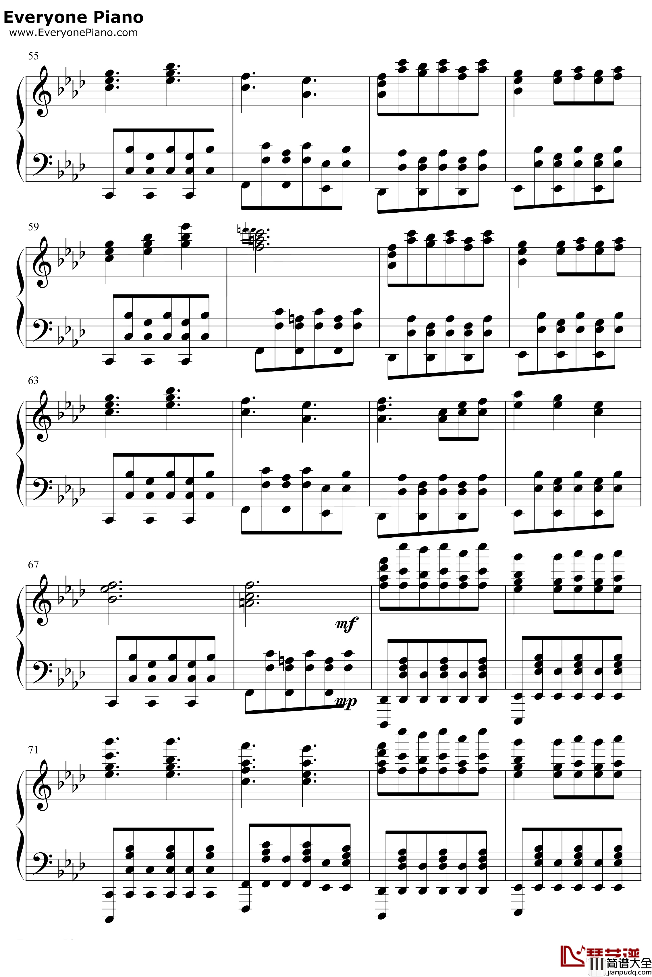 Battle_Againsta_True_Hero钢琴谱_TobyFox_传说之下OST_UndertaleOST