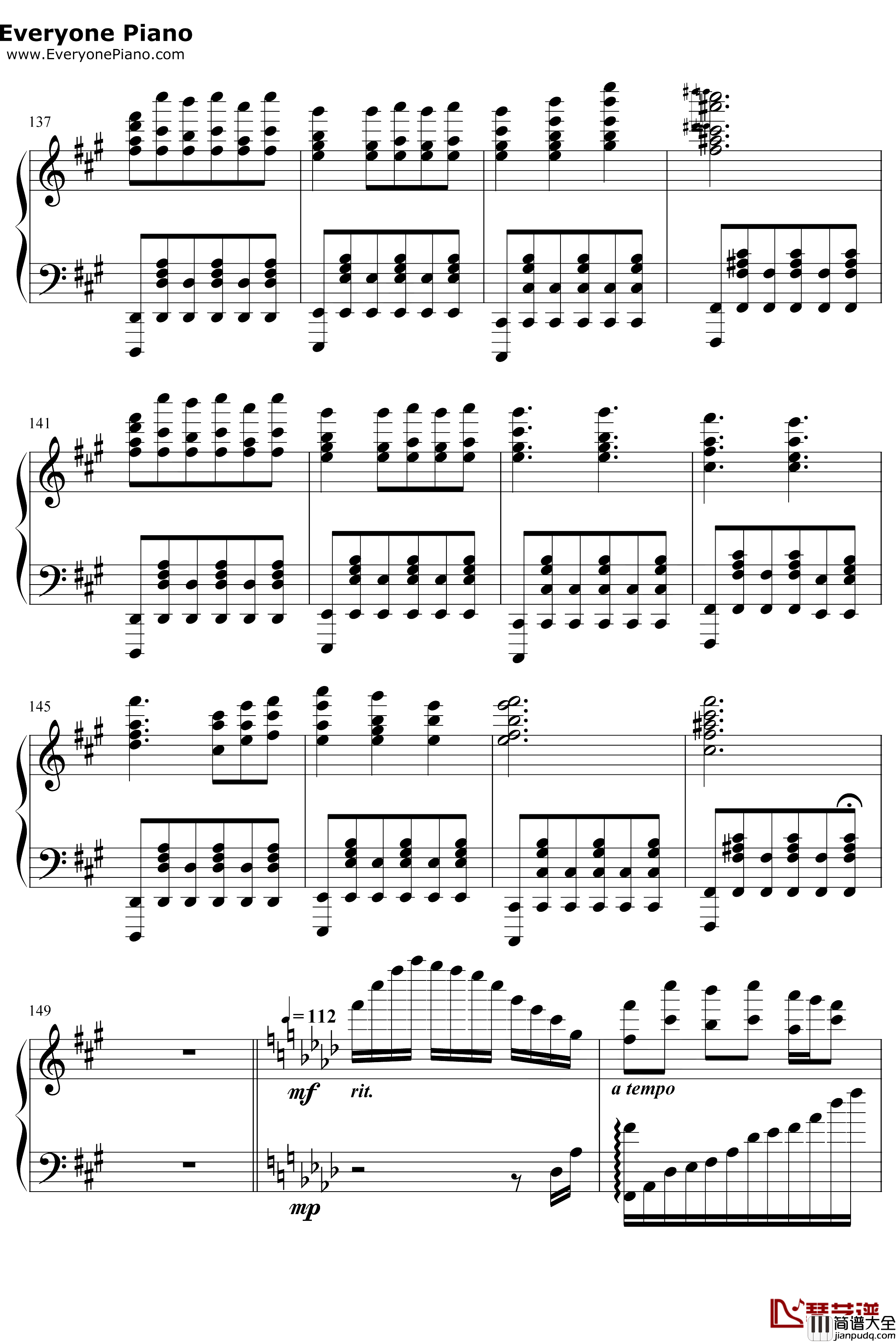 Battle_Againsta_True_Hero钢琴谱_TobyFox_传说之下OST_UndertaleOST