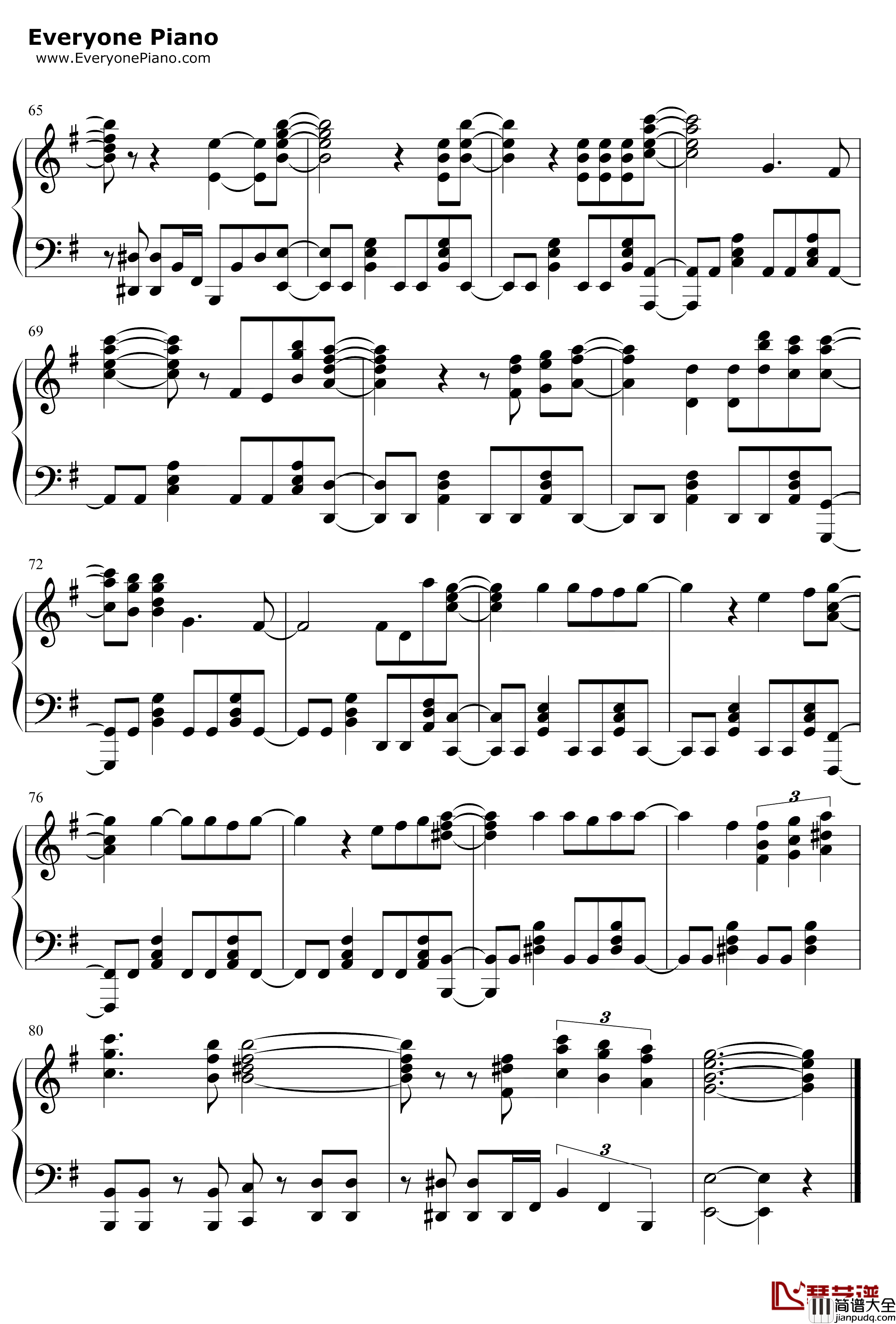 Connected钢琴谱_吉冈茉祐_COPCRAFTED