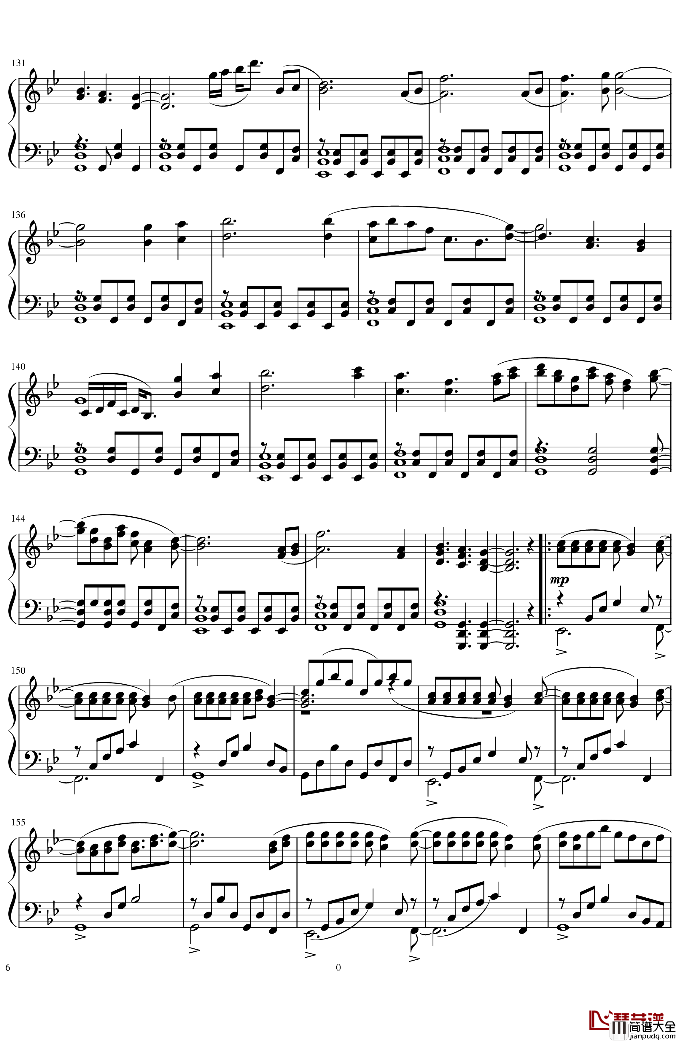 感情の摩天楼钢琴谱_Cosmic_Mind_触手猴