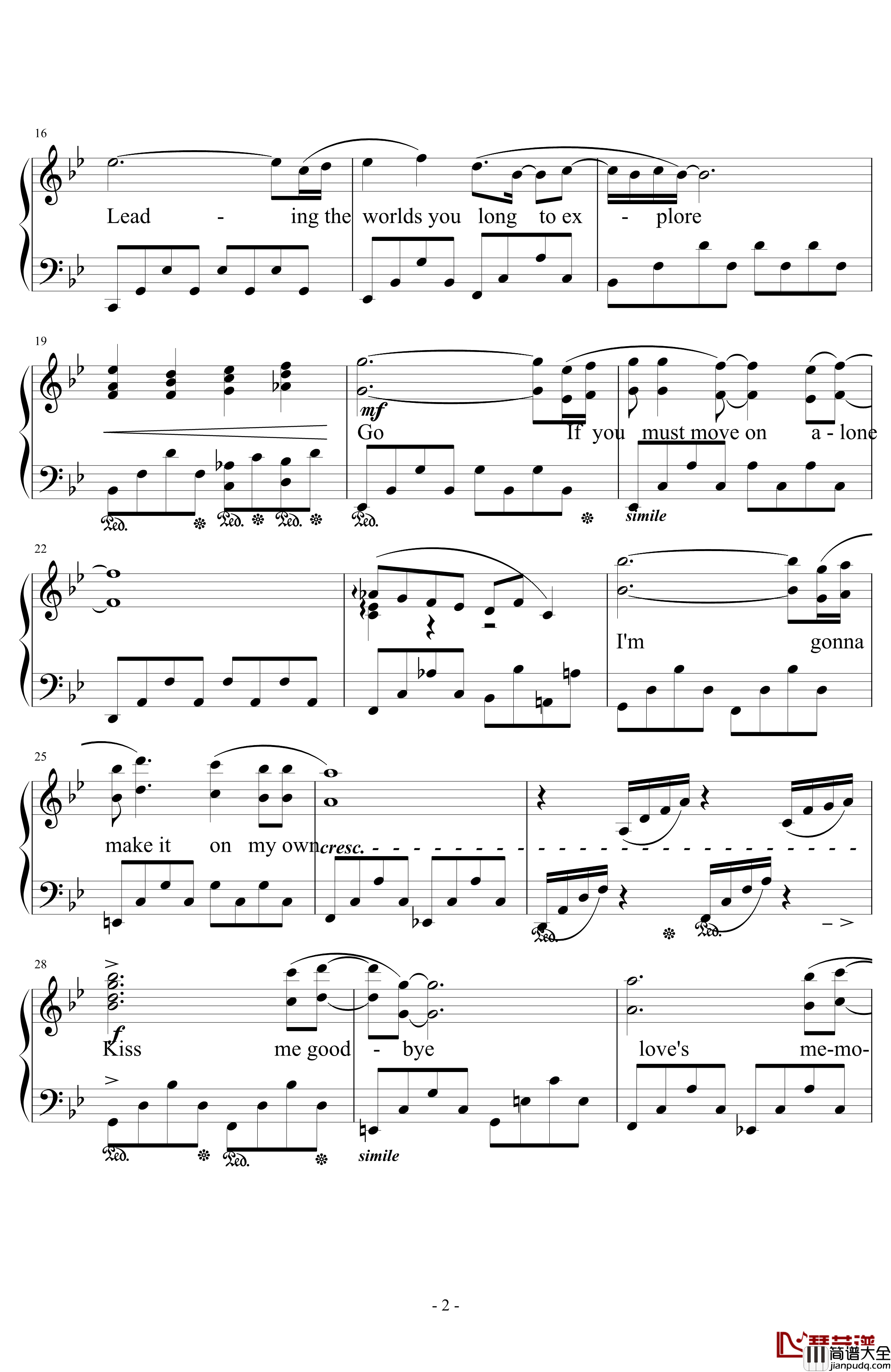 Kiss_Me_Good_Bye钢琴谱_最终幻想12主题曲_Angela_Aki