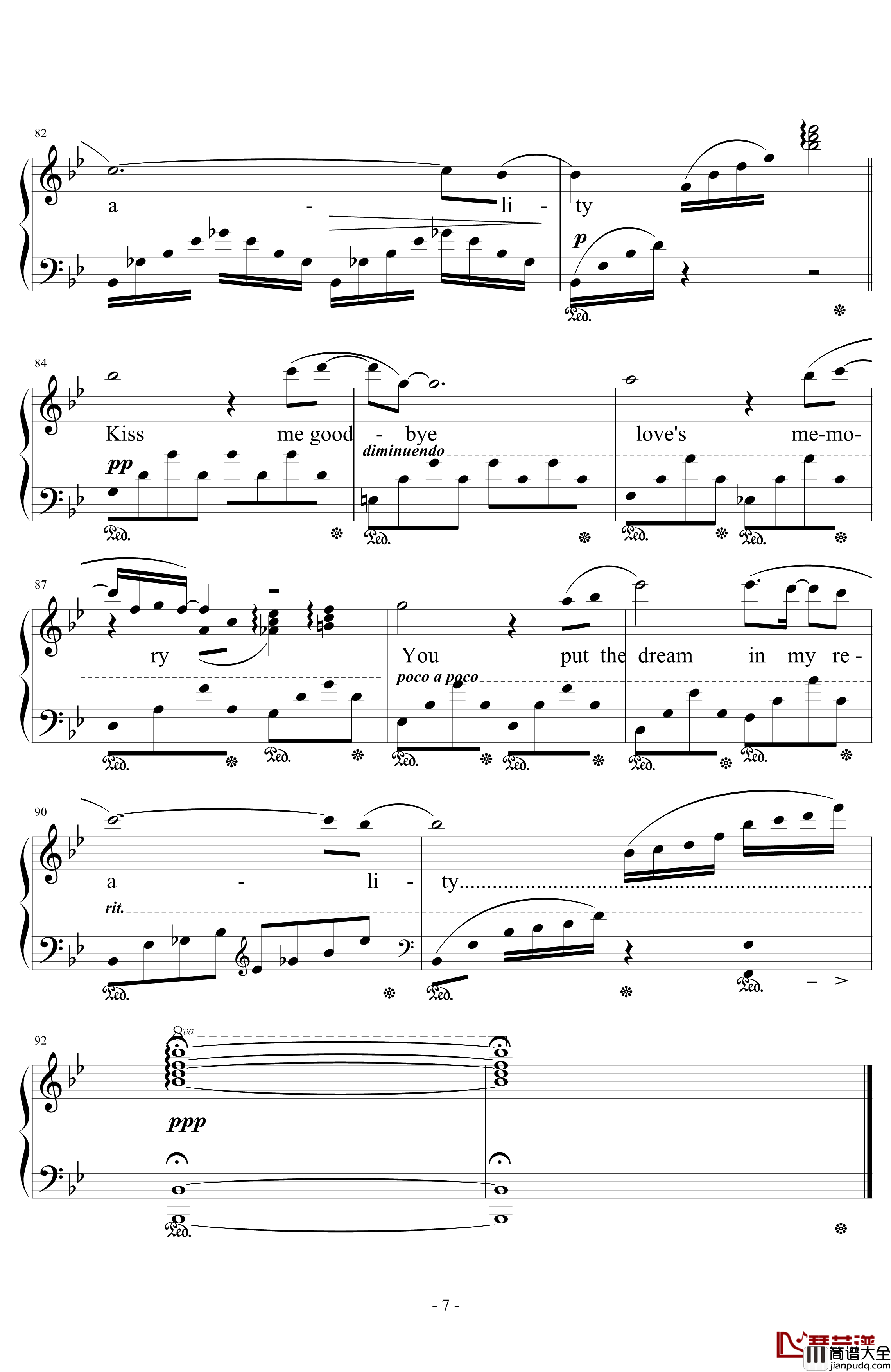 Kiss_Me_Good_Bye钢琴谱_最终幻想12主题曲_Angela_Aki