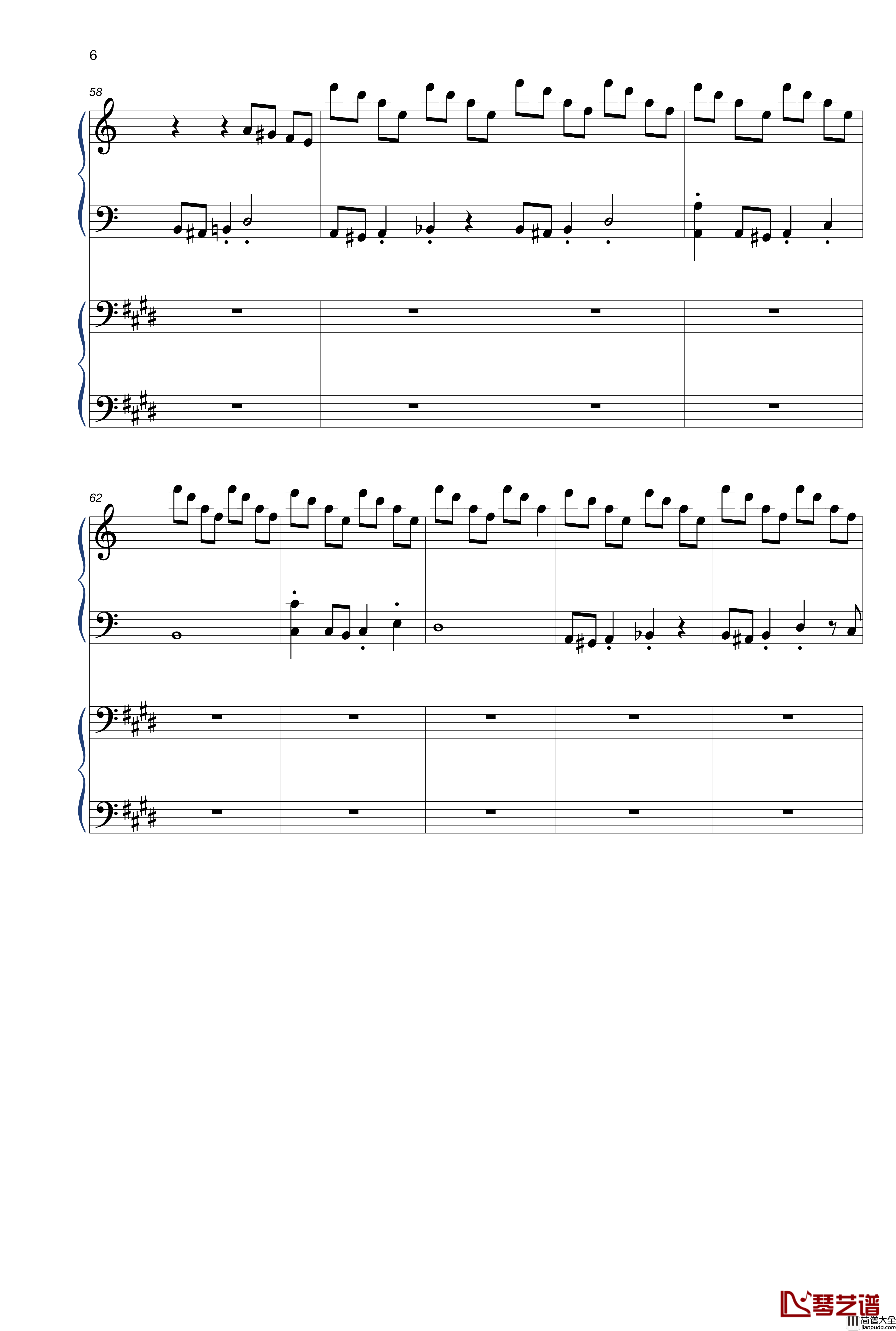 音乐植物大战僵尸2现代时光钢琴谱_摩登世界