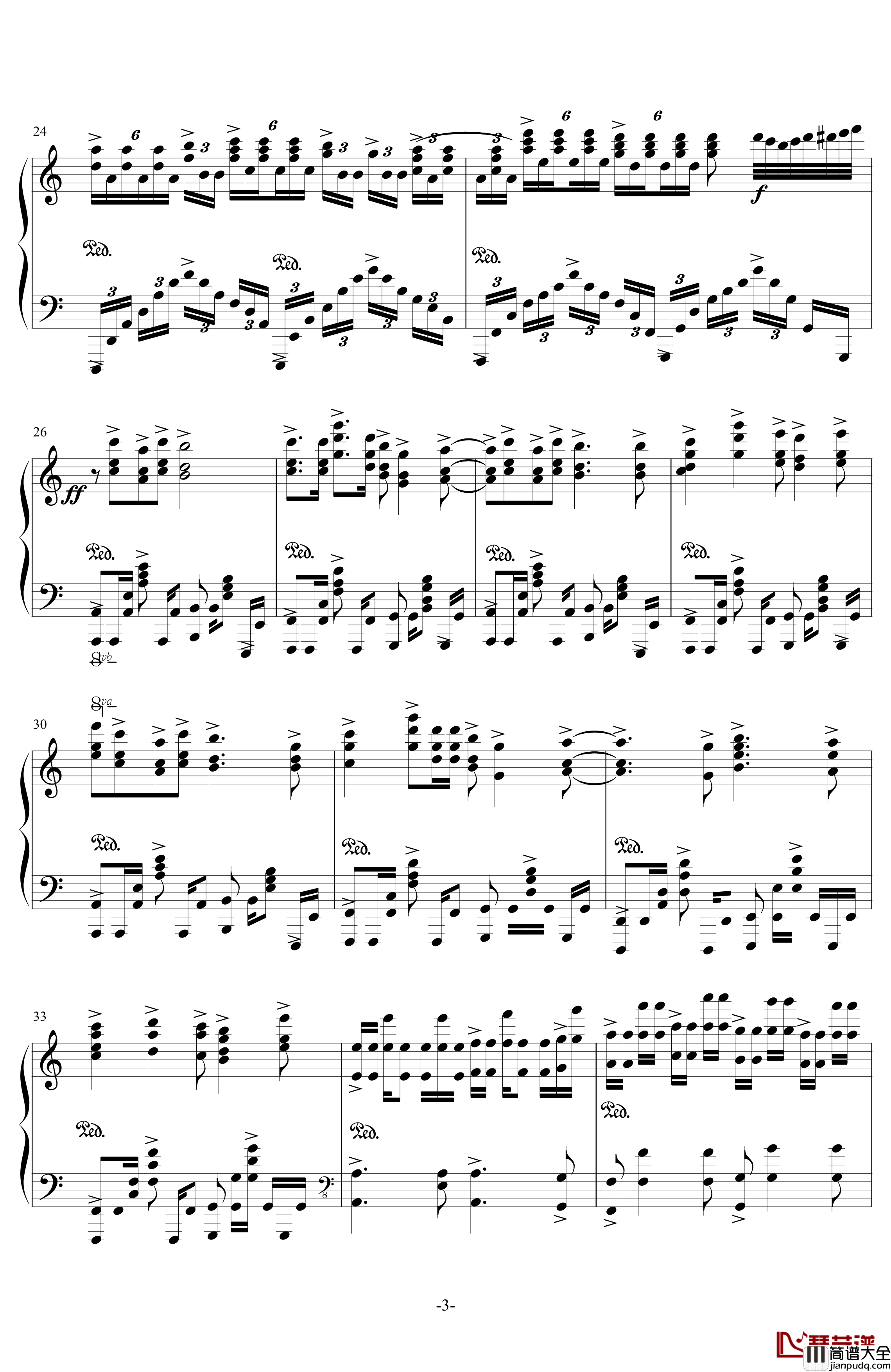 狂妄之徒钢琴谱_凹凸世界第一季ED，完全版_埋葬YJ