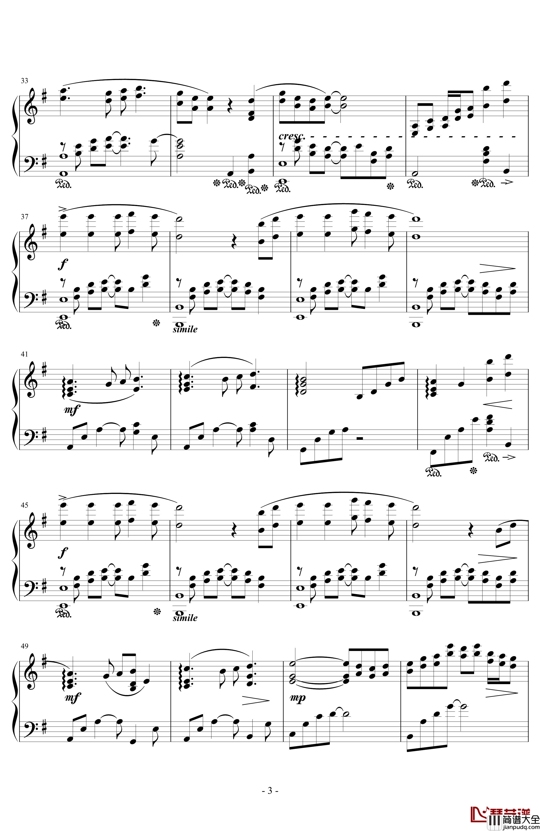 The_Cosmo_Canyon钢琴谱_浜口史郎