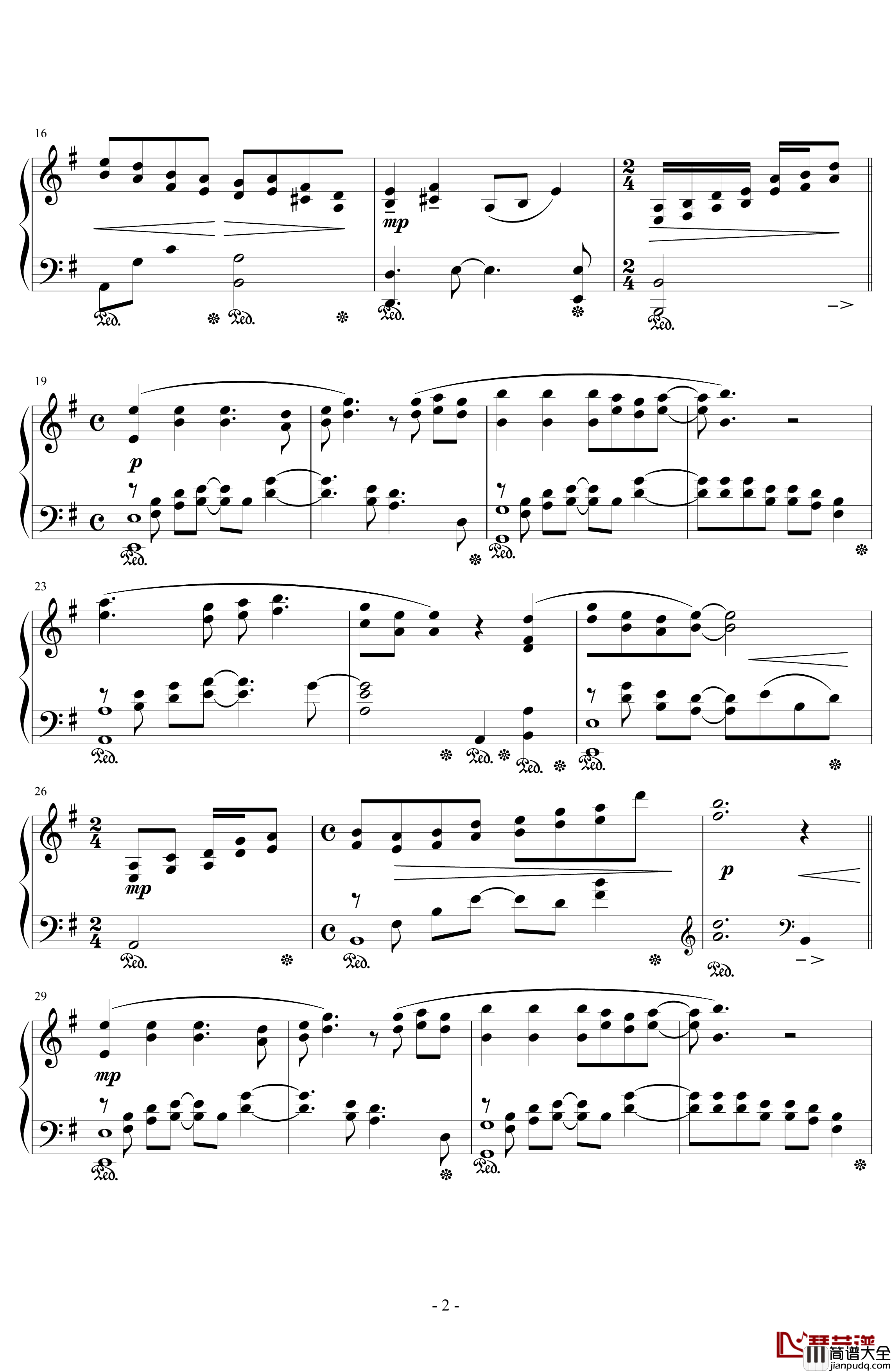 The_Cosmo_Canyon钢琴谱_浜口史郎