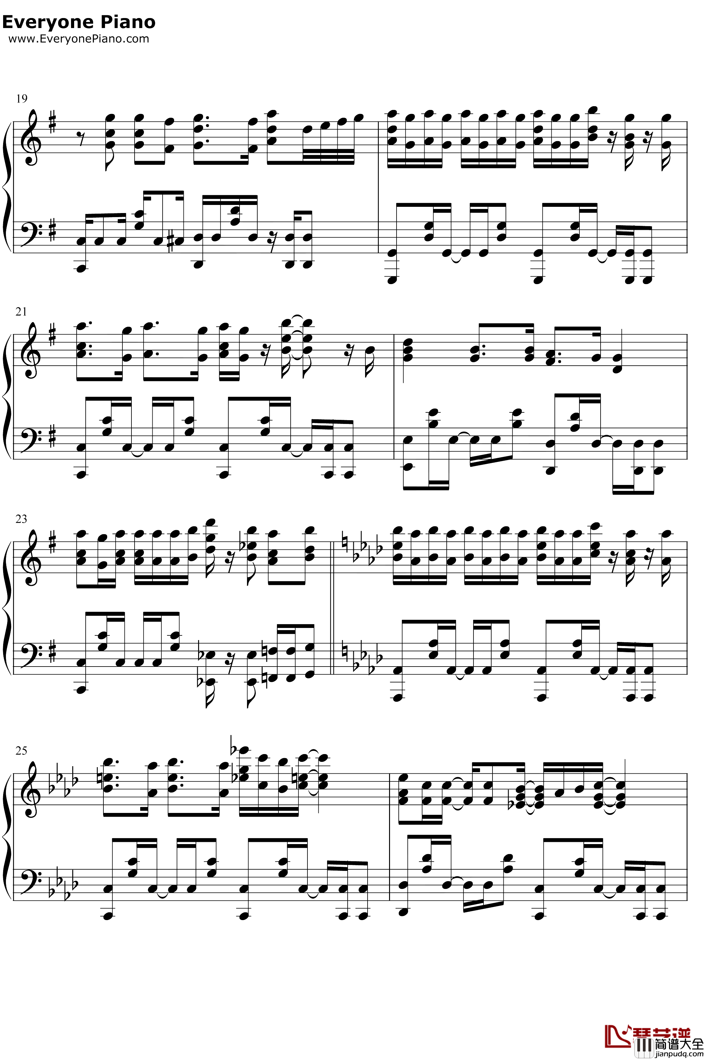 イヤヨイヤヨモスキノウチ钢琴谱_SpiraSpica_普通攻击是全体二连击这样的妈妈你喜欢吗OP