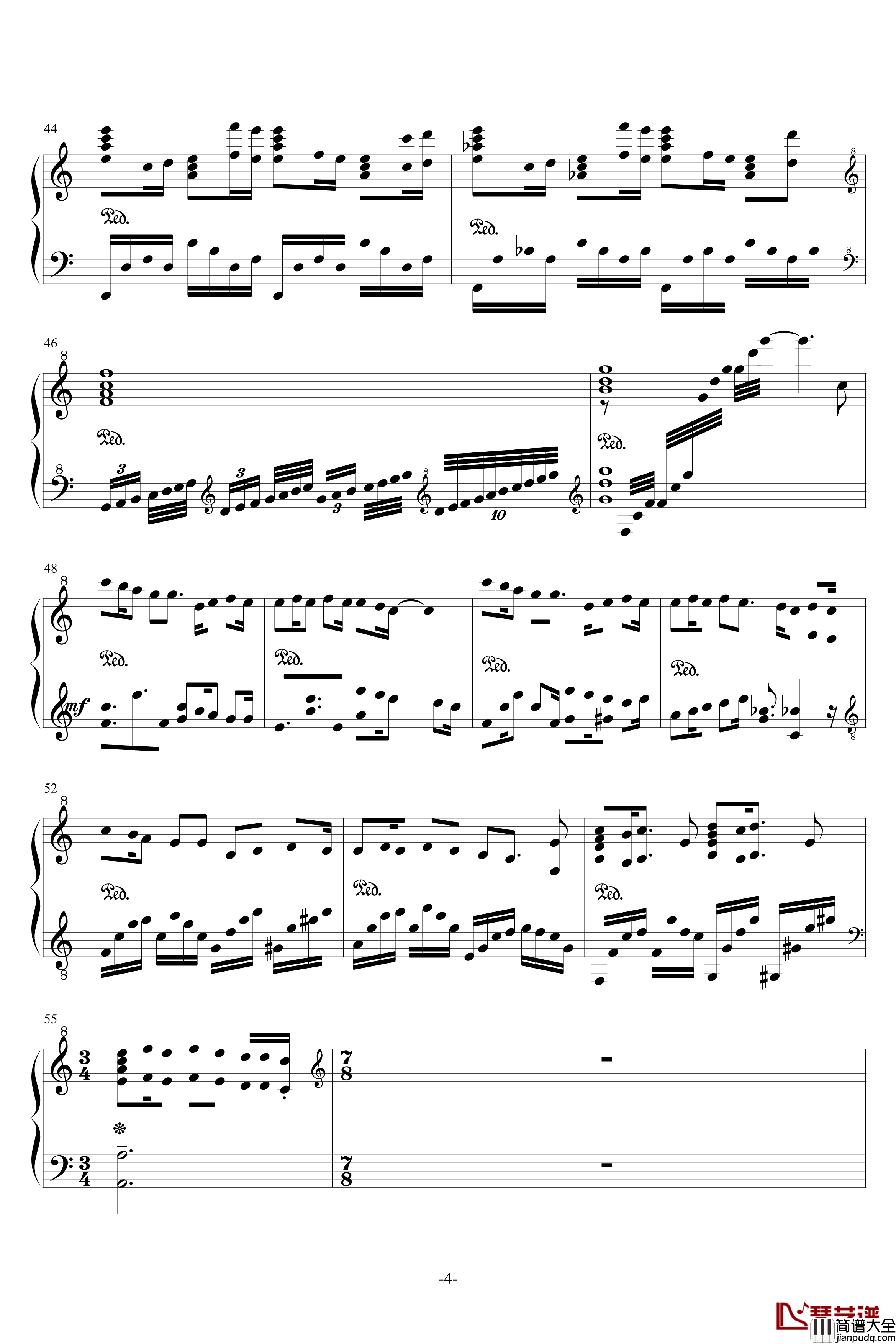 My_Dearest钢琴谱_罪恶王冠OP，完全版_by_DraXon_Animenz