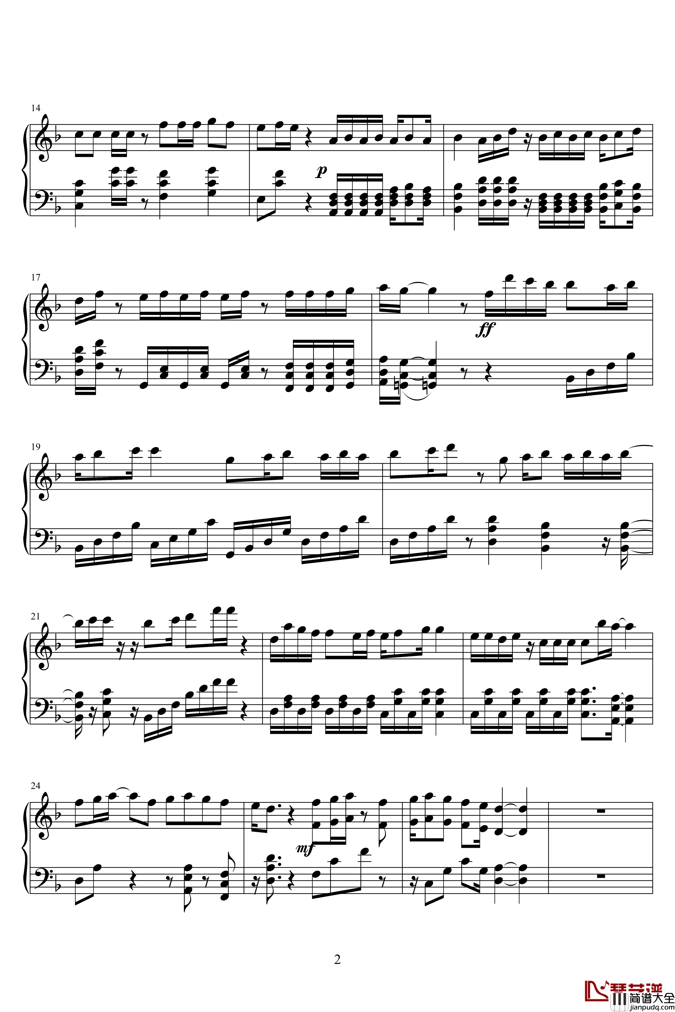 key_of_truth钢琴谱_sweet_arms