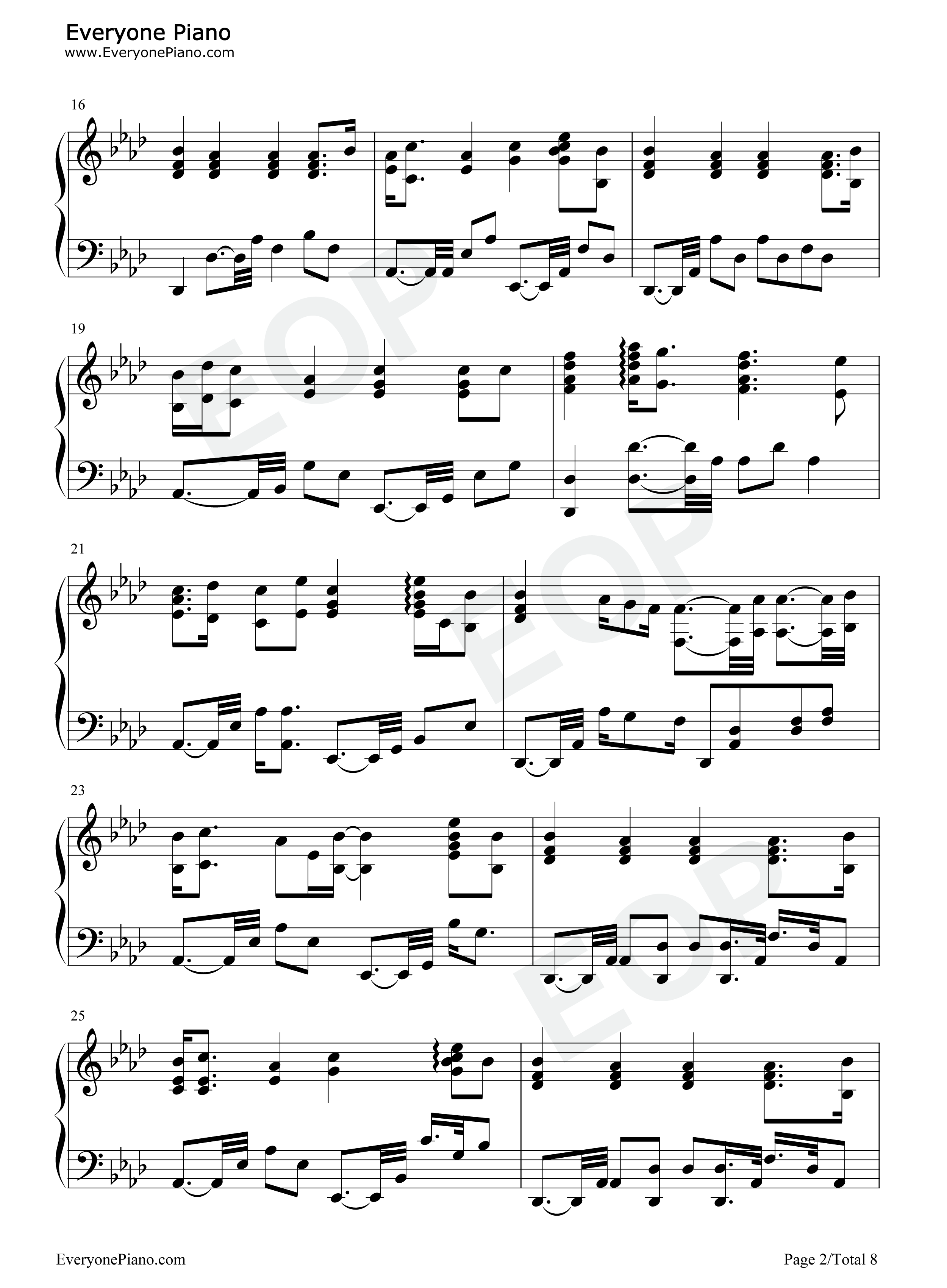 我用什么把你留住钢琴谱_福禄寿FloruitShow