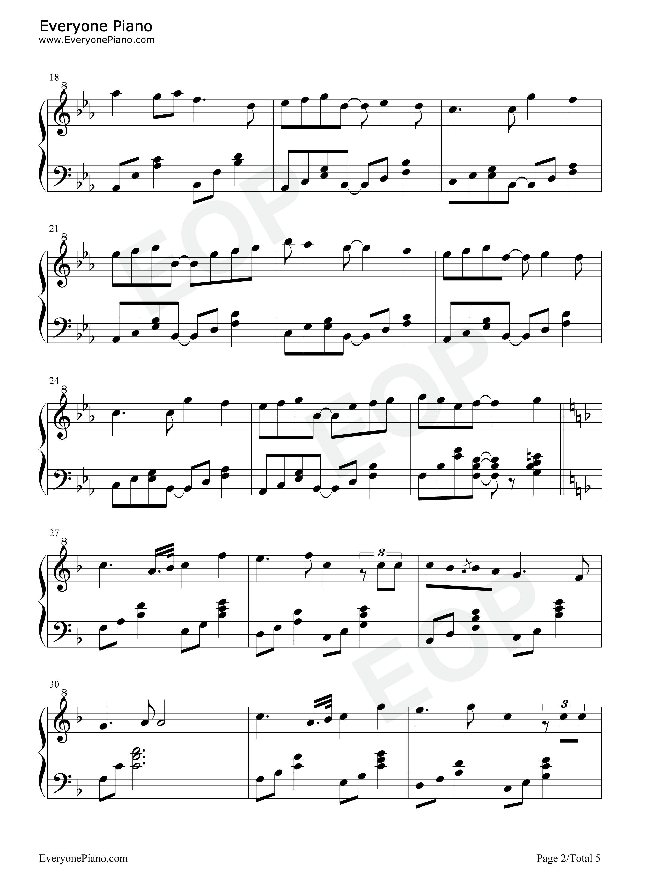 水辺に映る白い鳥钢琴谱_Ciela