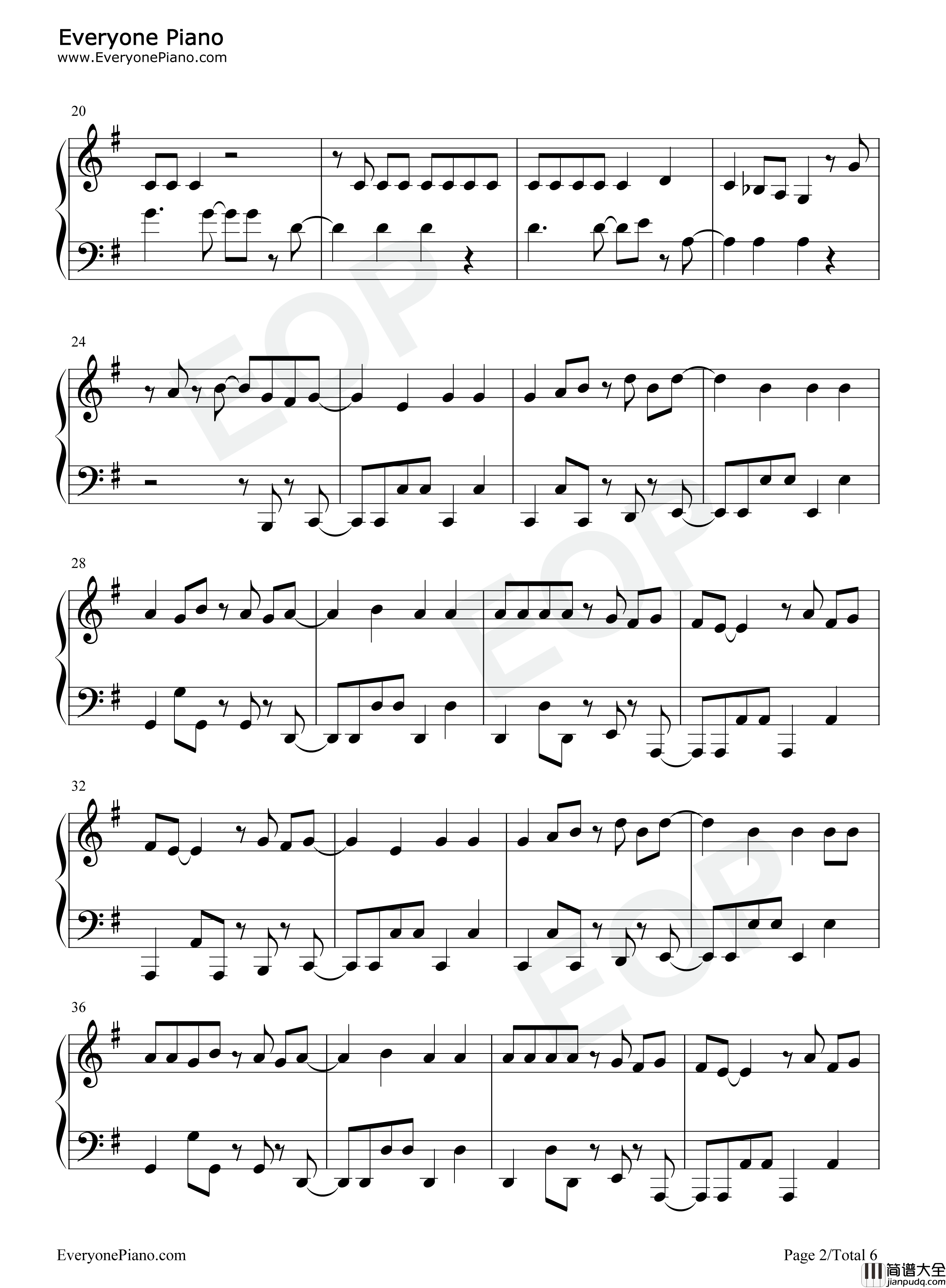 2_Be_Loved_Am_I_Ready钢琴谱_Lizzo