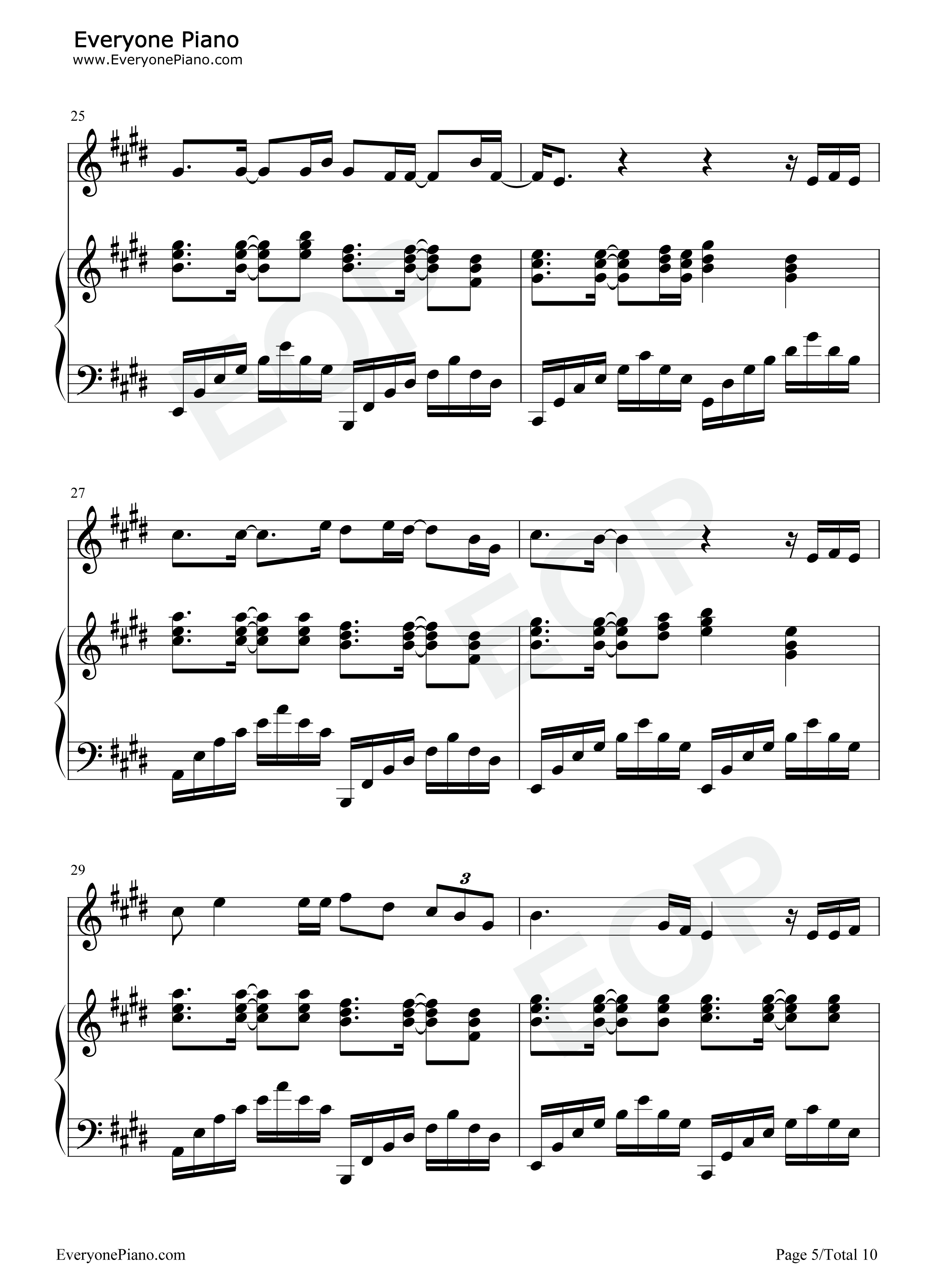 纽约的司机驾着北京的梦钢琴谱_张学友