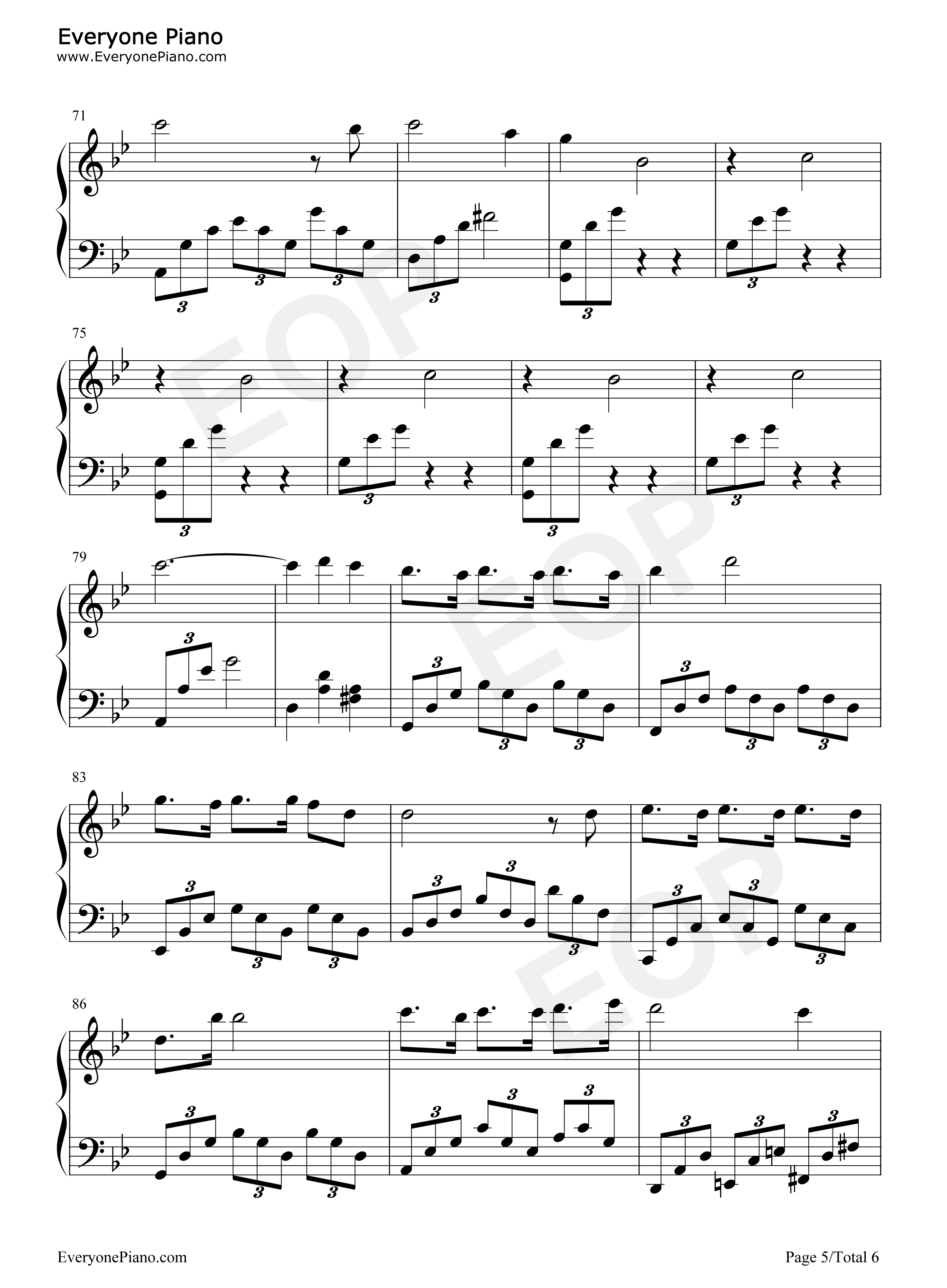 你不是第一个离开的人钢琴谱_邓紫棋