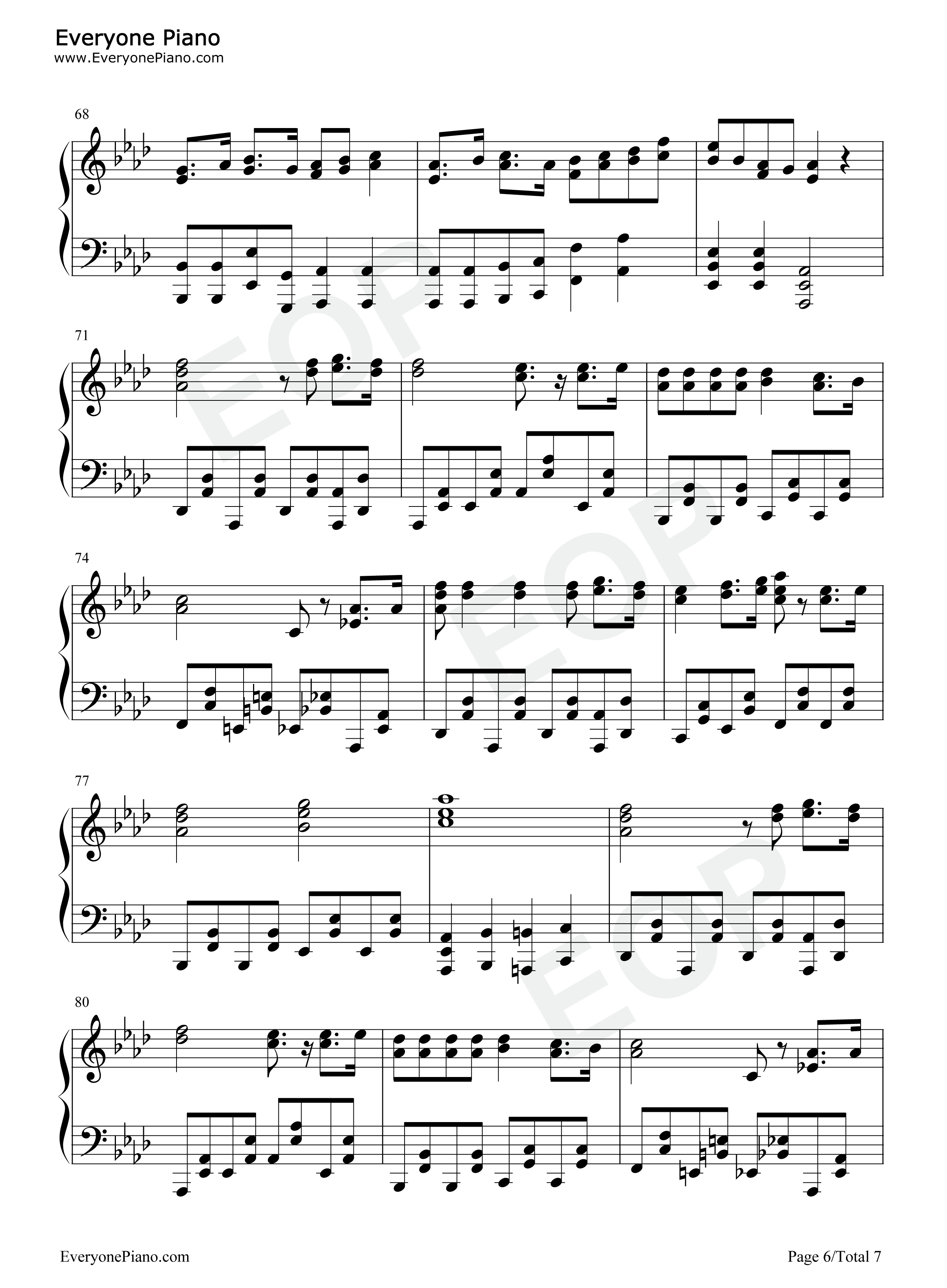 まるかいて地球钢琴谱_甲斐田幸