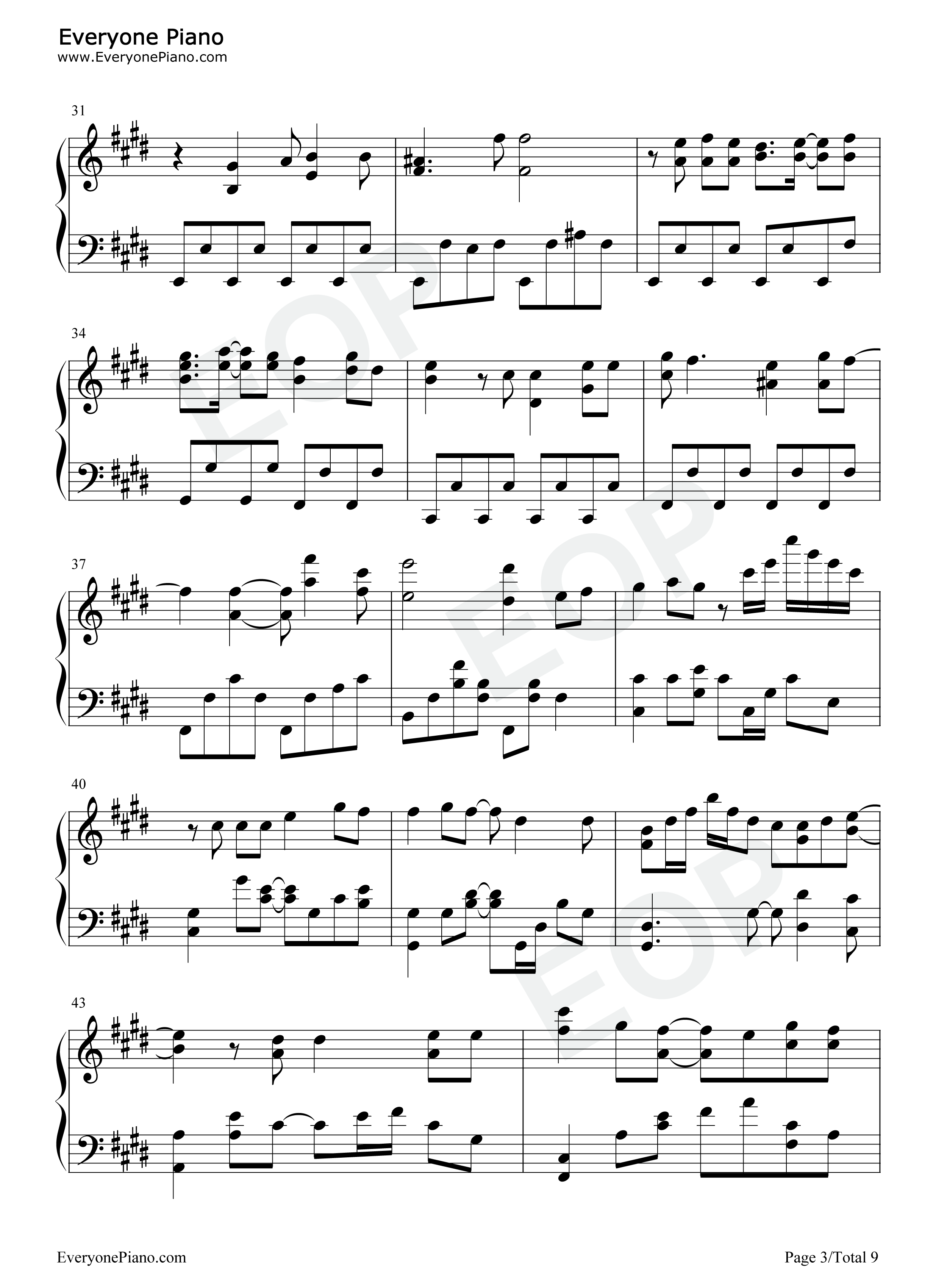 My_Friend钢琴谱_Zard