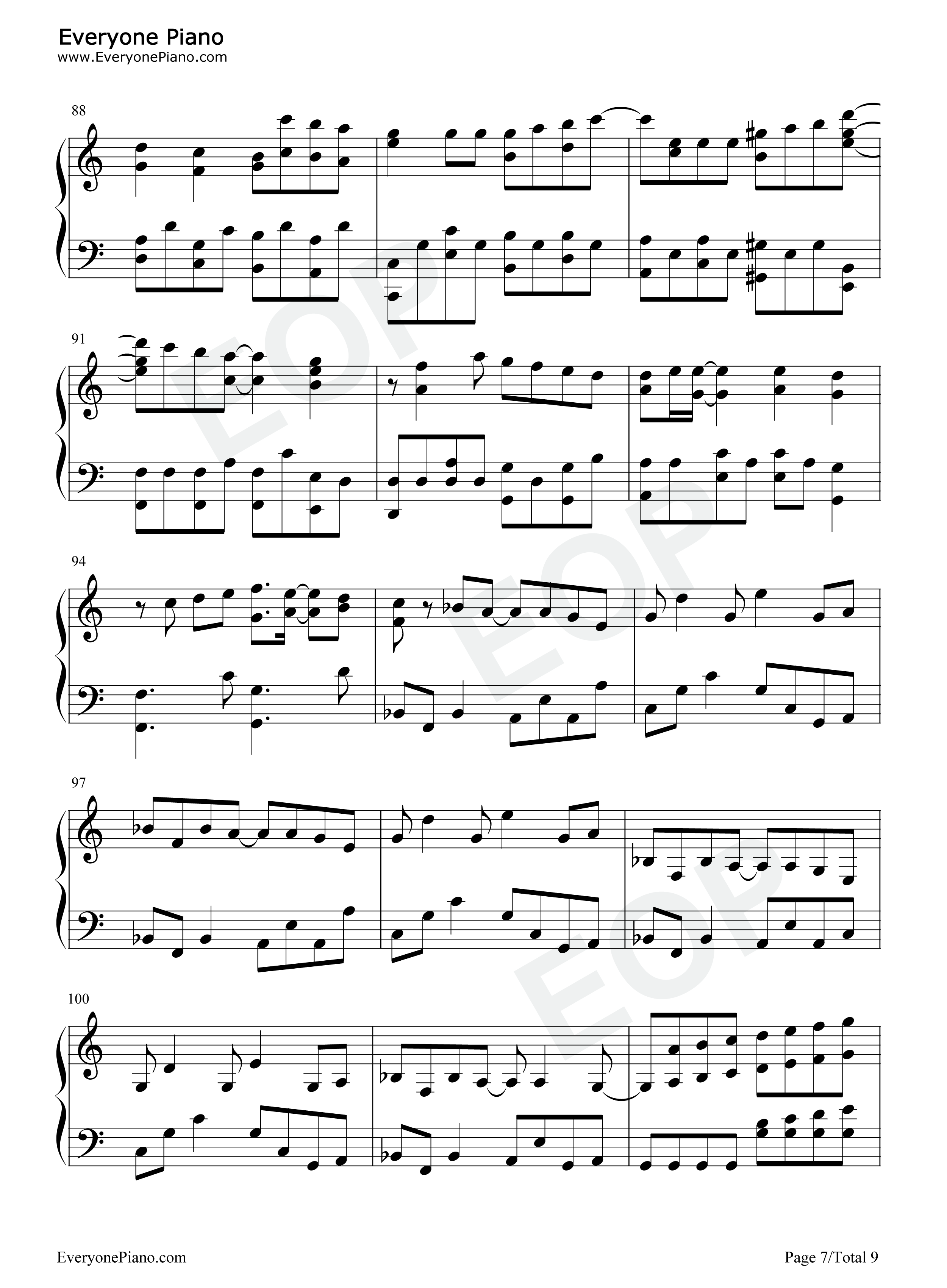 My_Friend钢琴谱_Zard