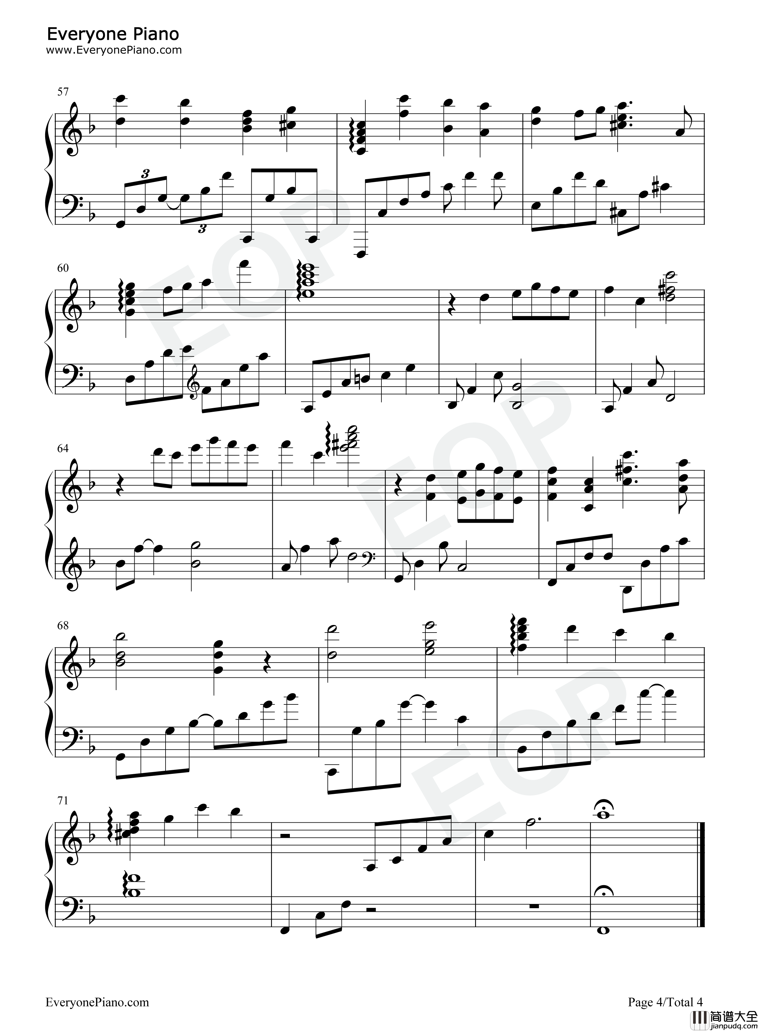 The_Second_Star_to_the_Right钢琴谱_Sammy_Fain