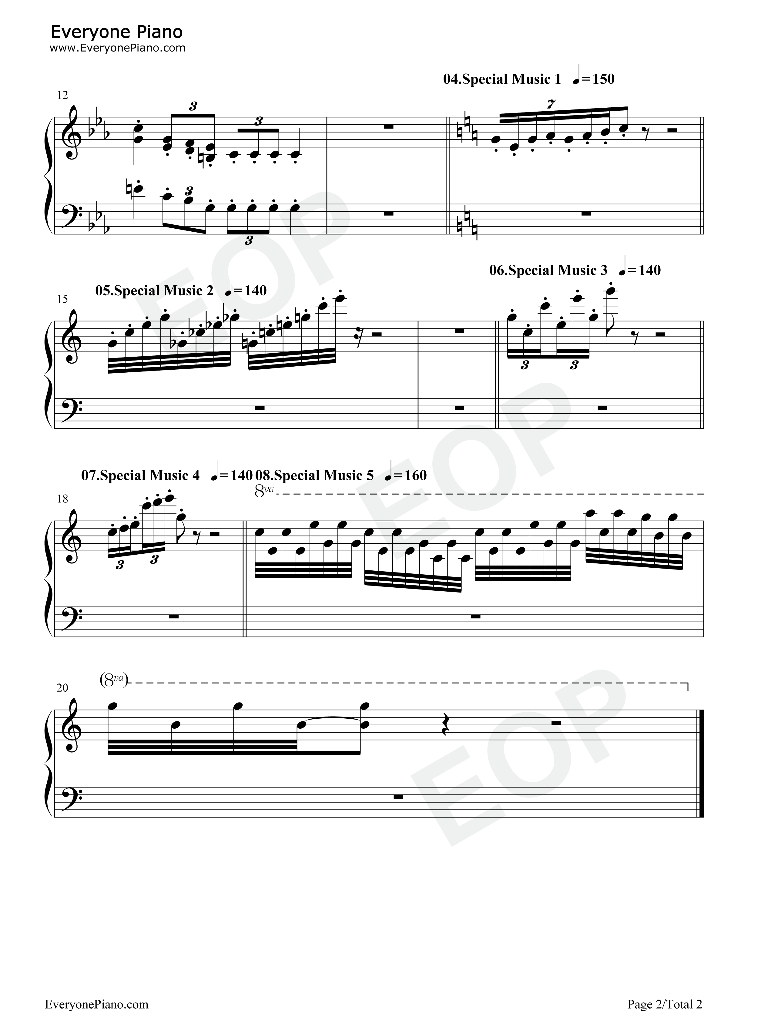 坦克大战_Battle_City_经典FC游戏BGM钢琴谱_Namco