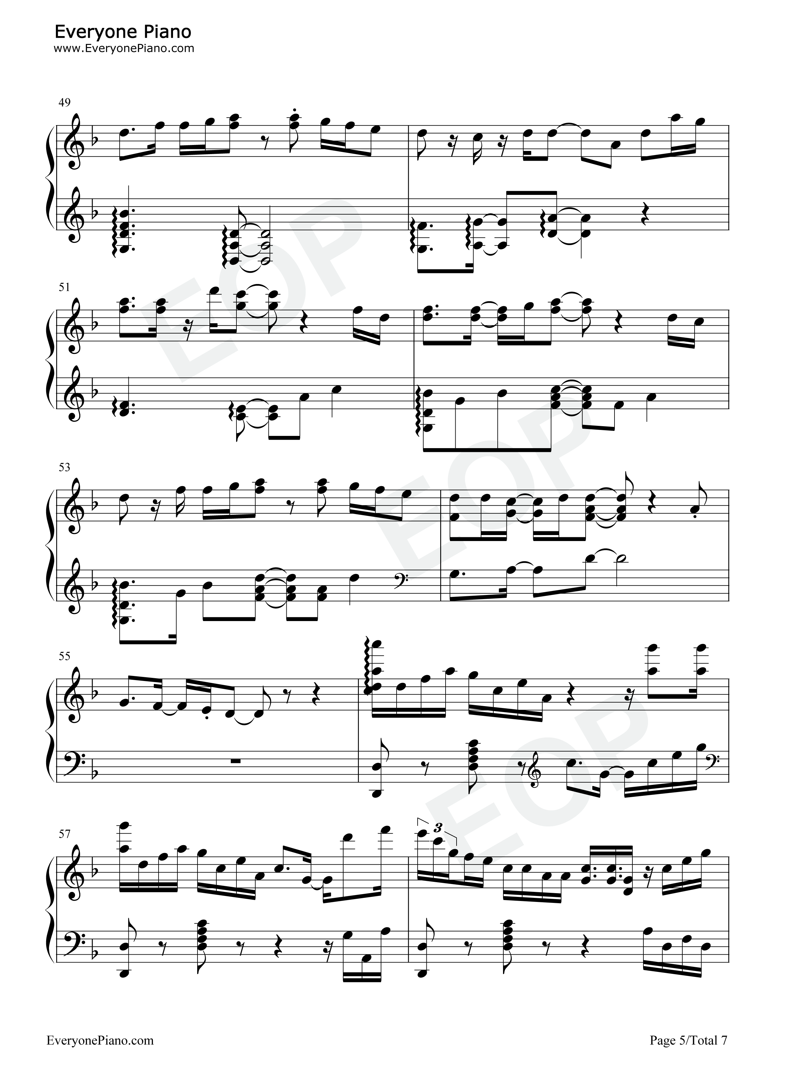 铃芽钢琴谱_十明