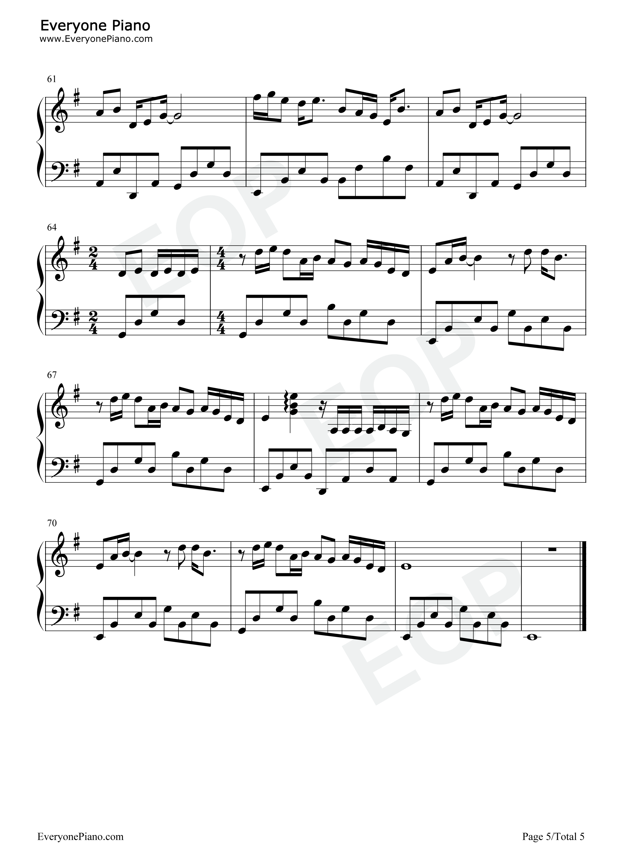 与你到永久钢琴谱_伍佰_云南顶呱呱南瓜