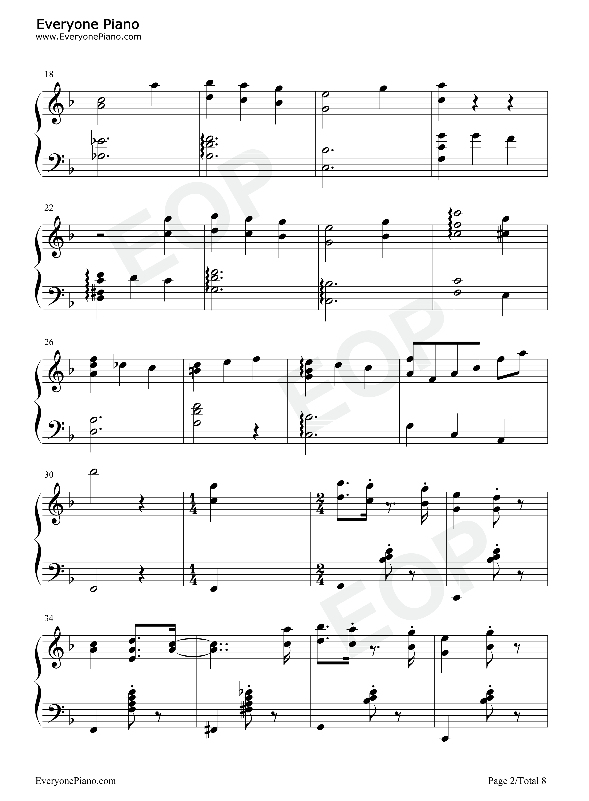 Winnie_The_Pooh_Theme_Song钢琴谱_Robert_B._Sherman_Richard_M._Sherman