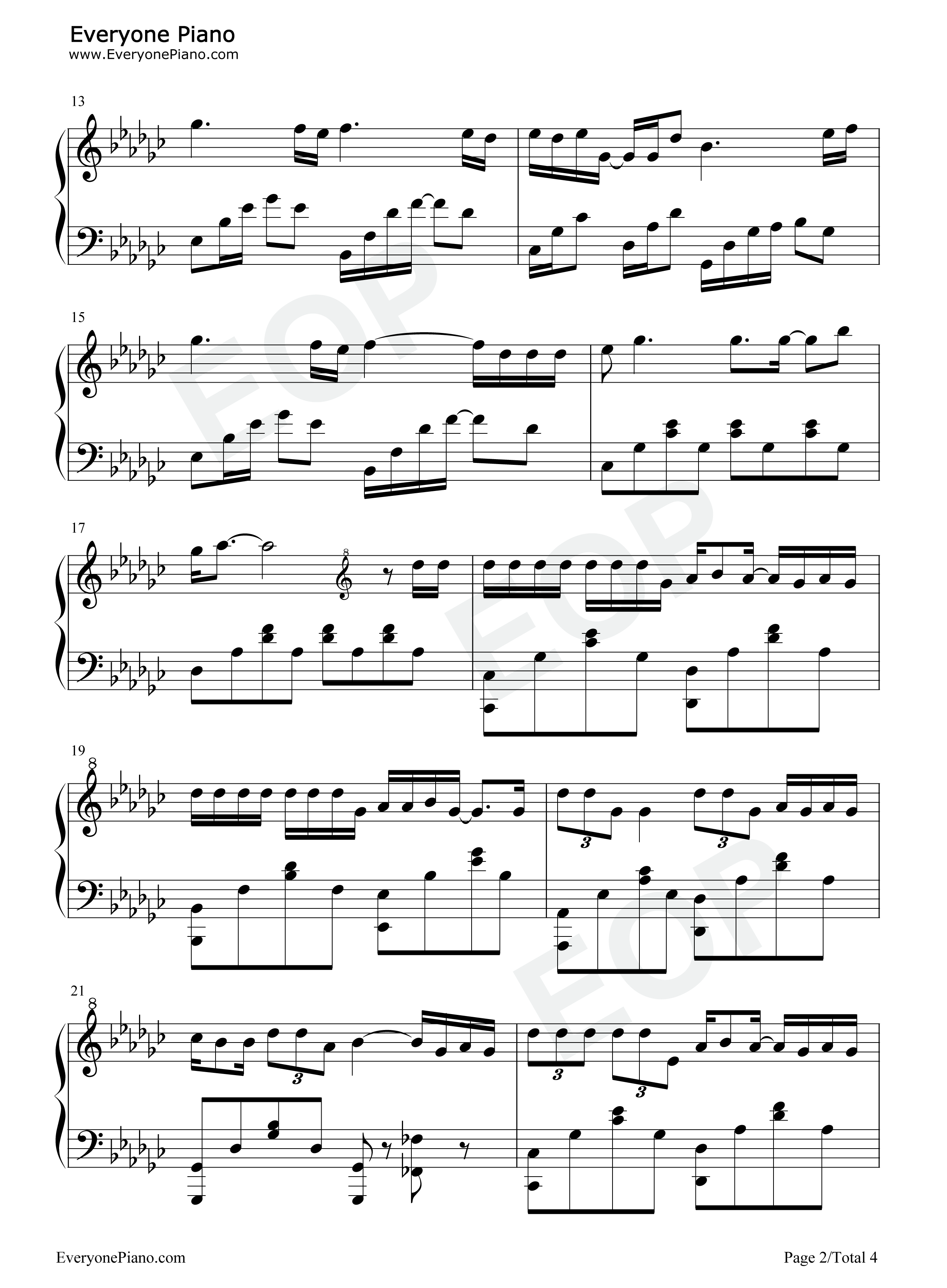 可能钢琴谱_李怡然同学