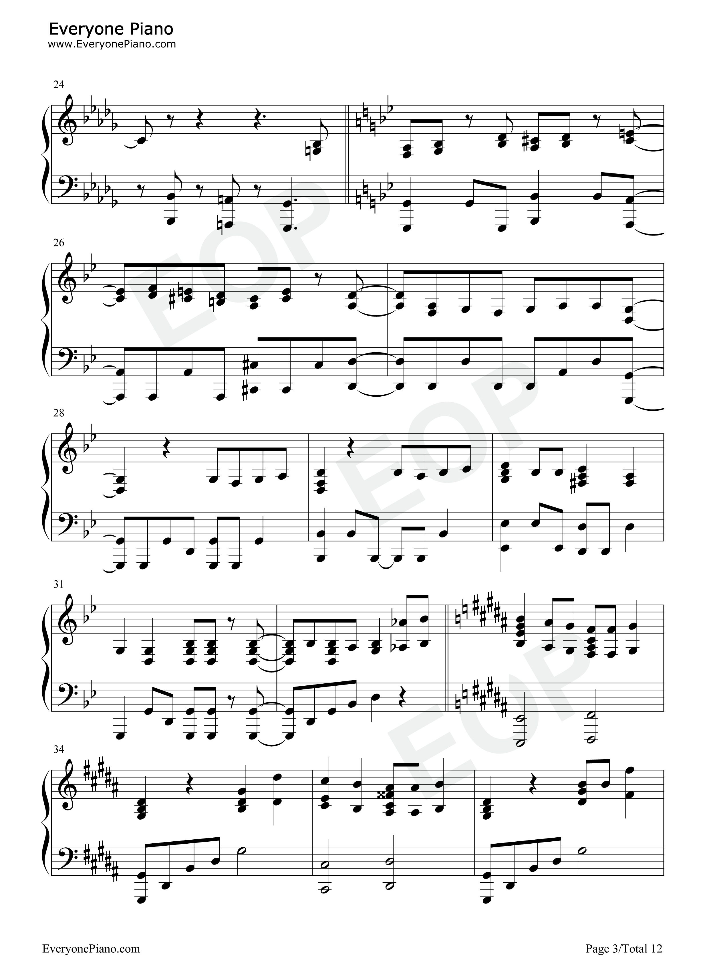 KICK_BACK钢琴谱_米津玄师