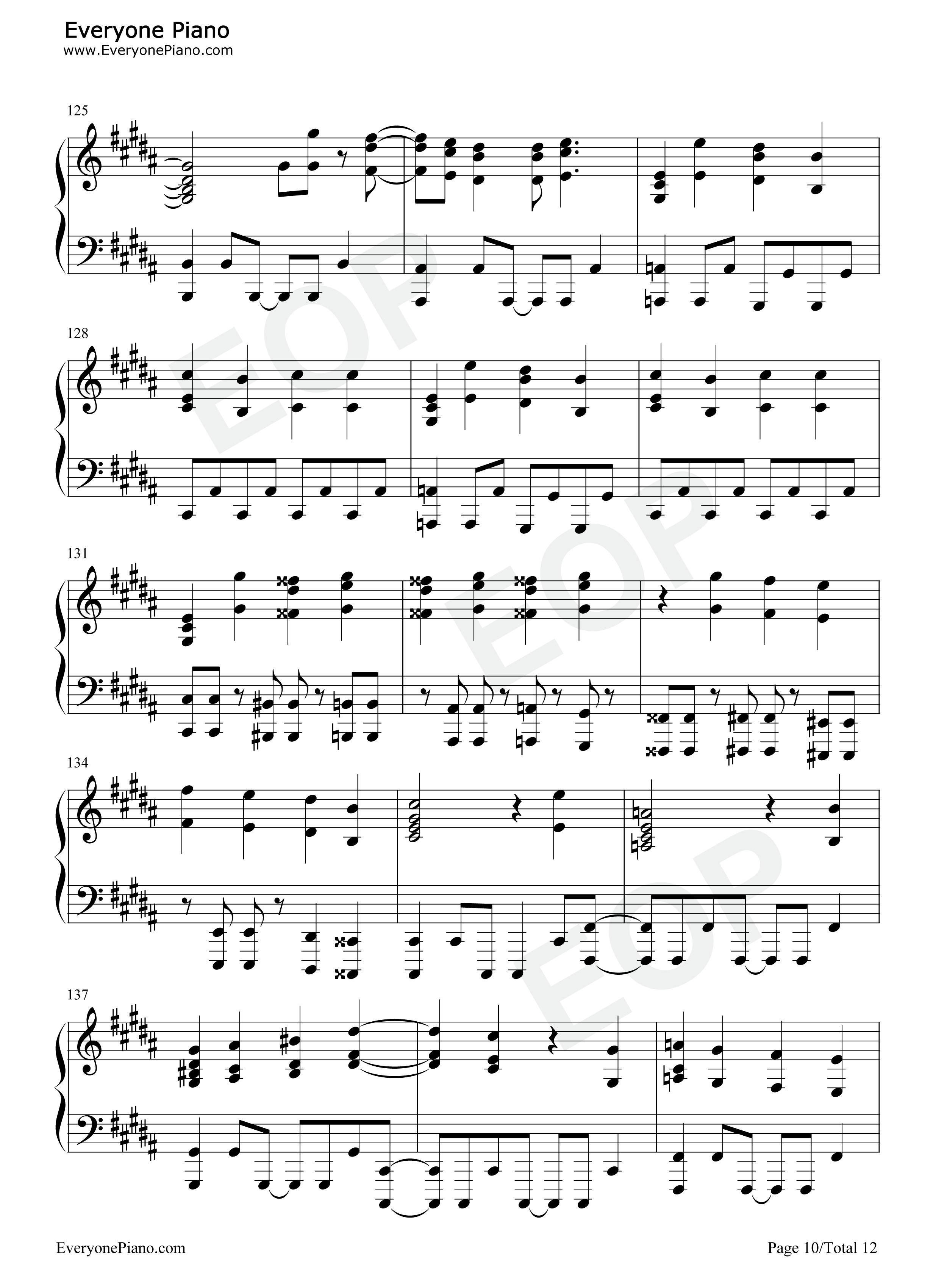 KICK_BACK钢琴谱_米津玄师