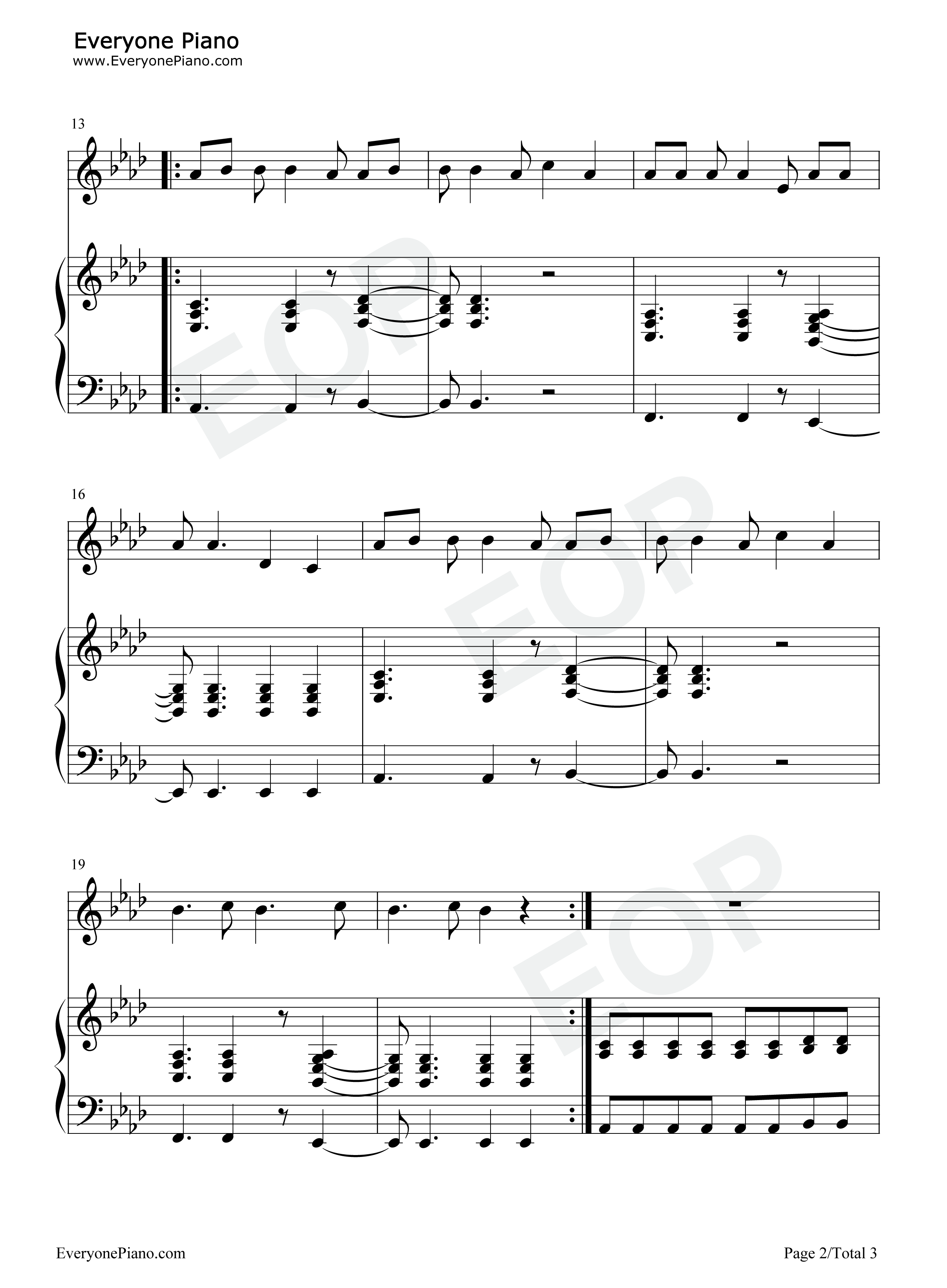 Charlie_Be_Quiet钢琴谱_Charlie_Puth