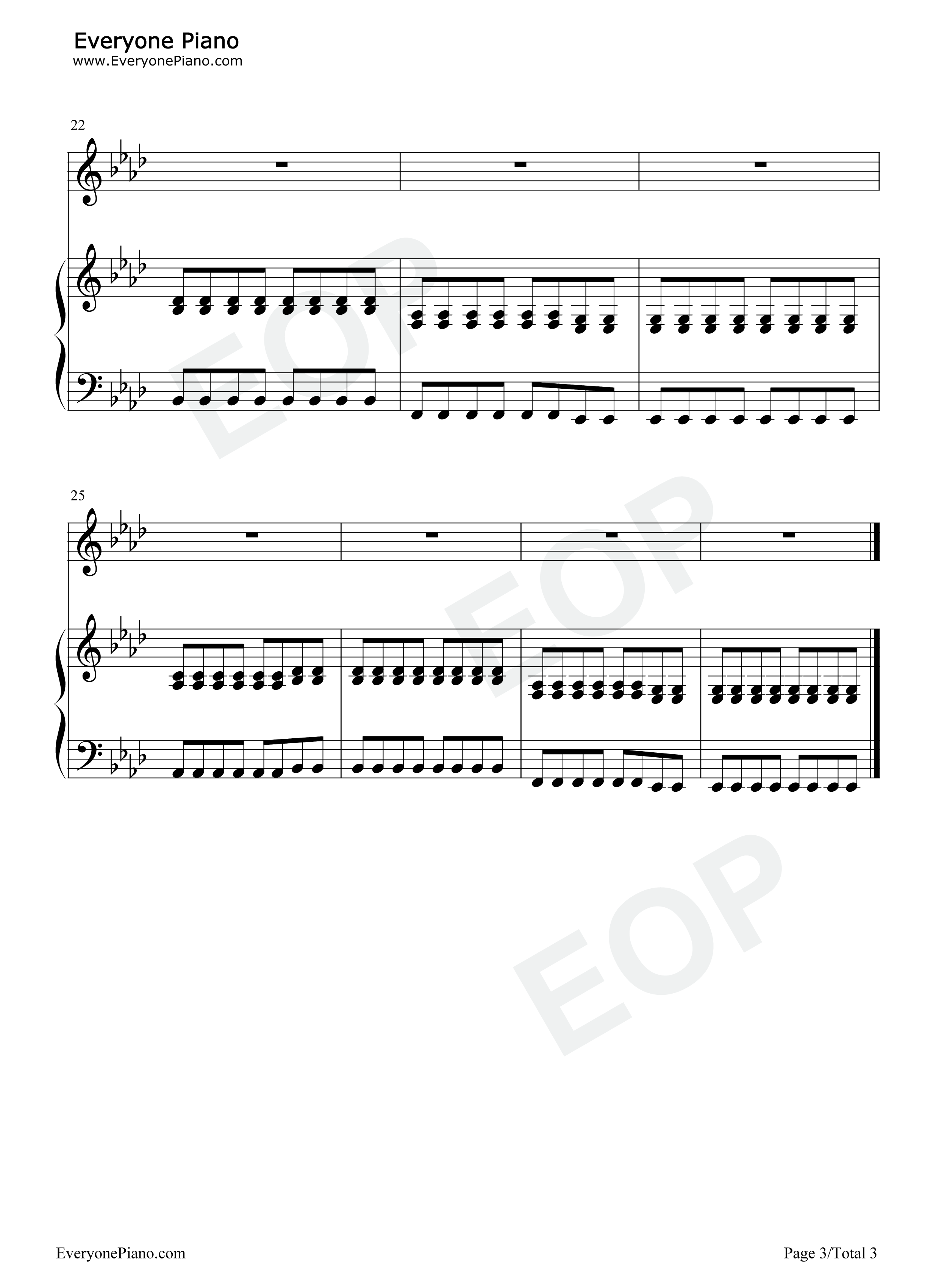 Charlie_Be_Quiet钢琴谱_Charlie_Puth