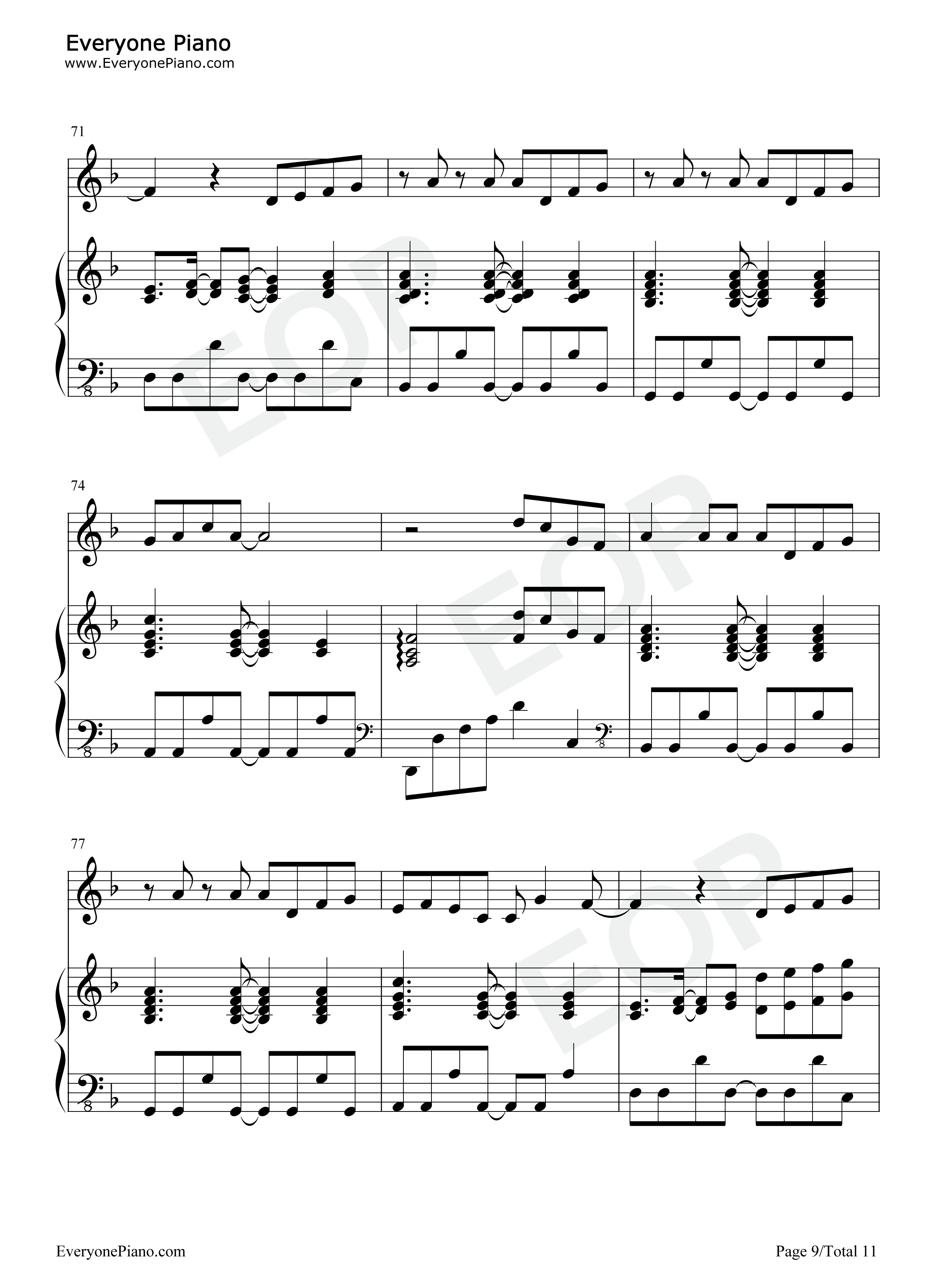 不值得钢琴谱_单依纯