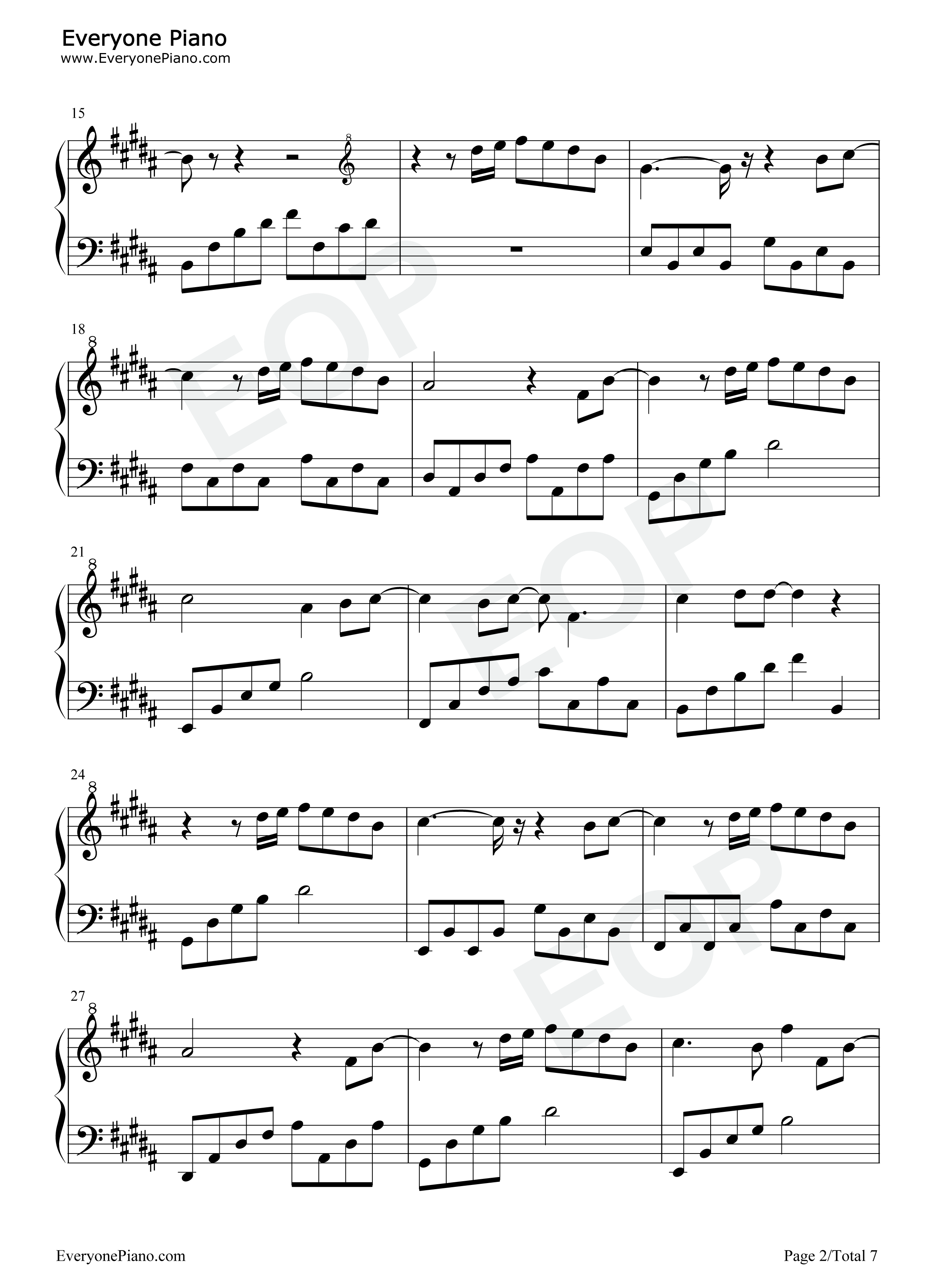 未言君名钢琴谱_十指流玉