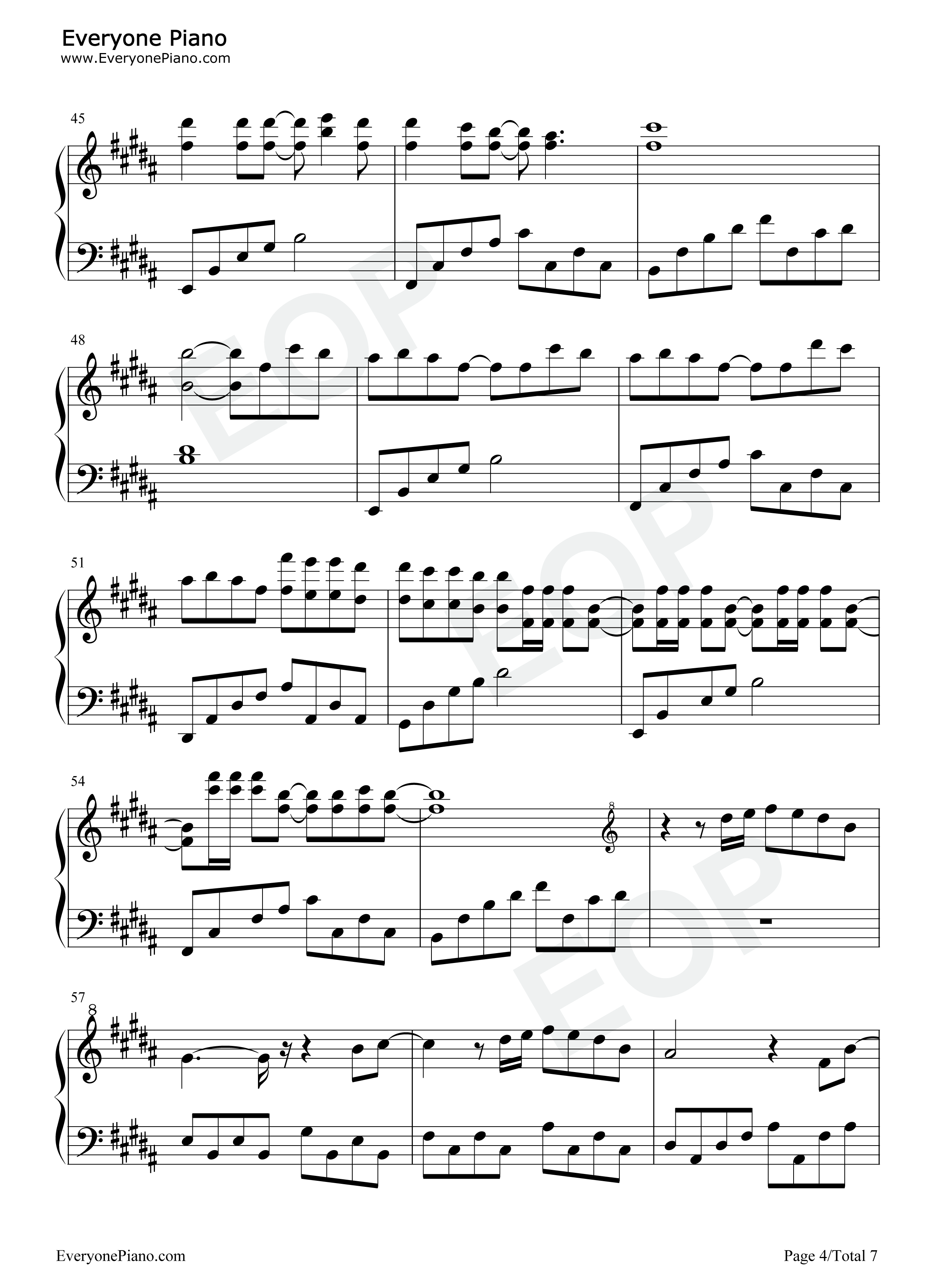 未言君名钢琴谱_十指流玉