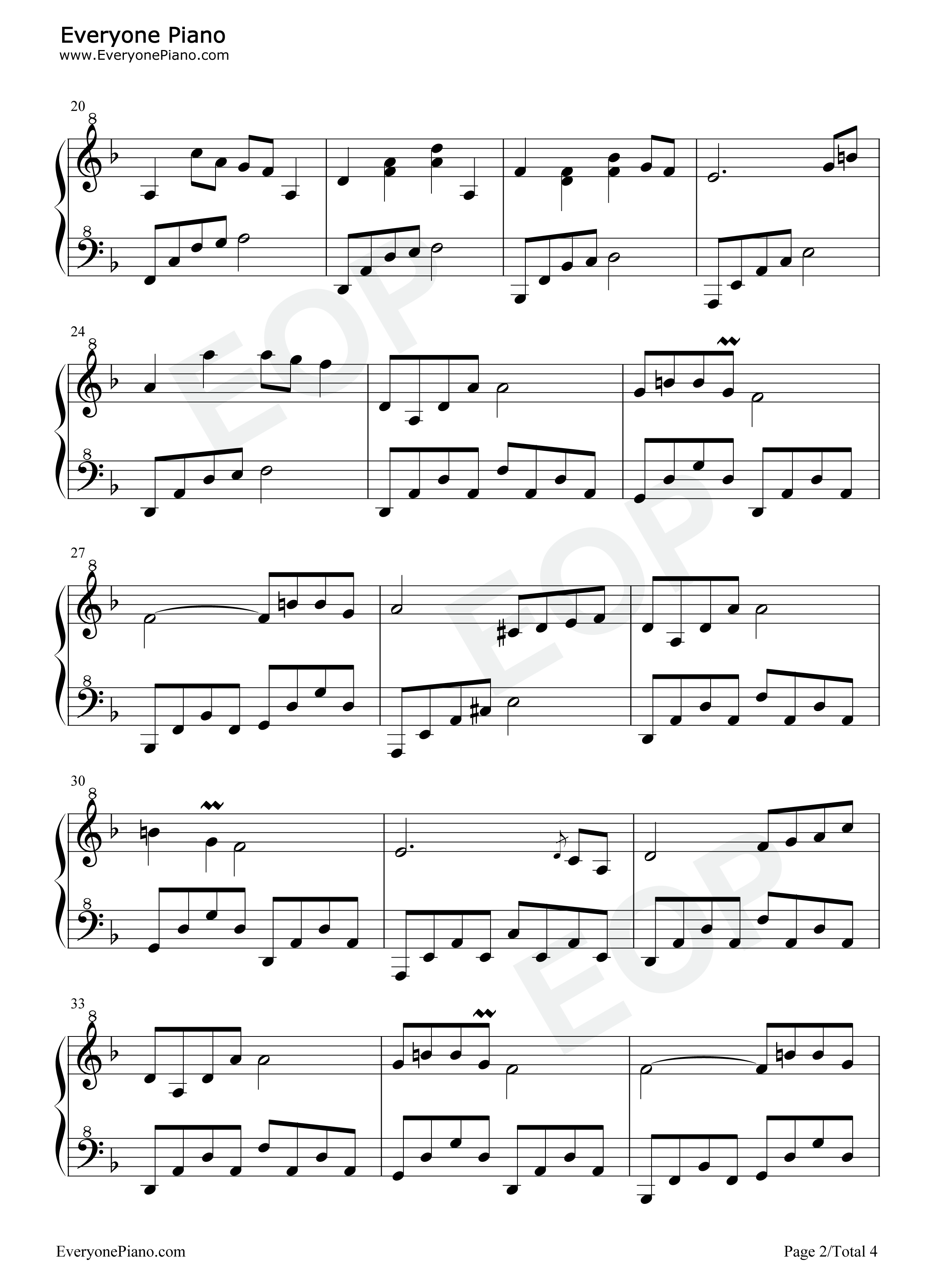 半山听雨钢琴谱_杨青