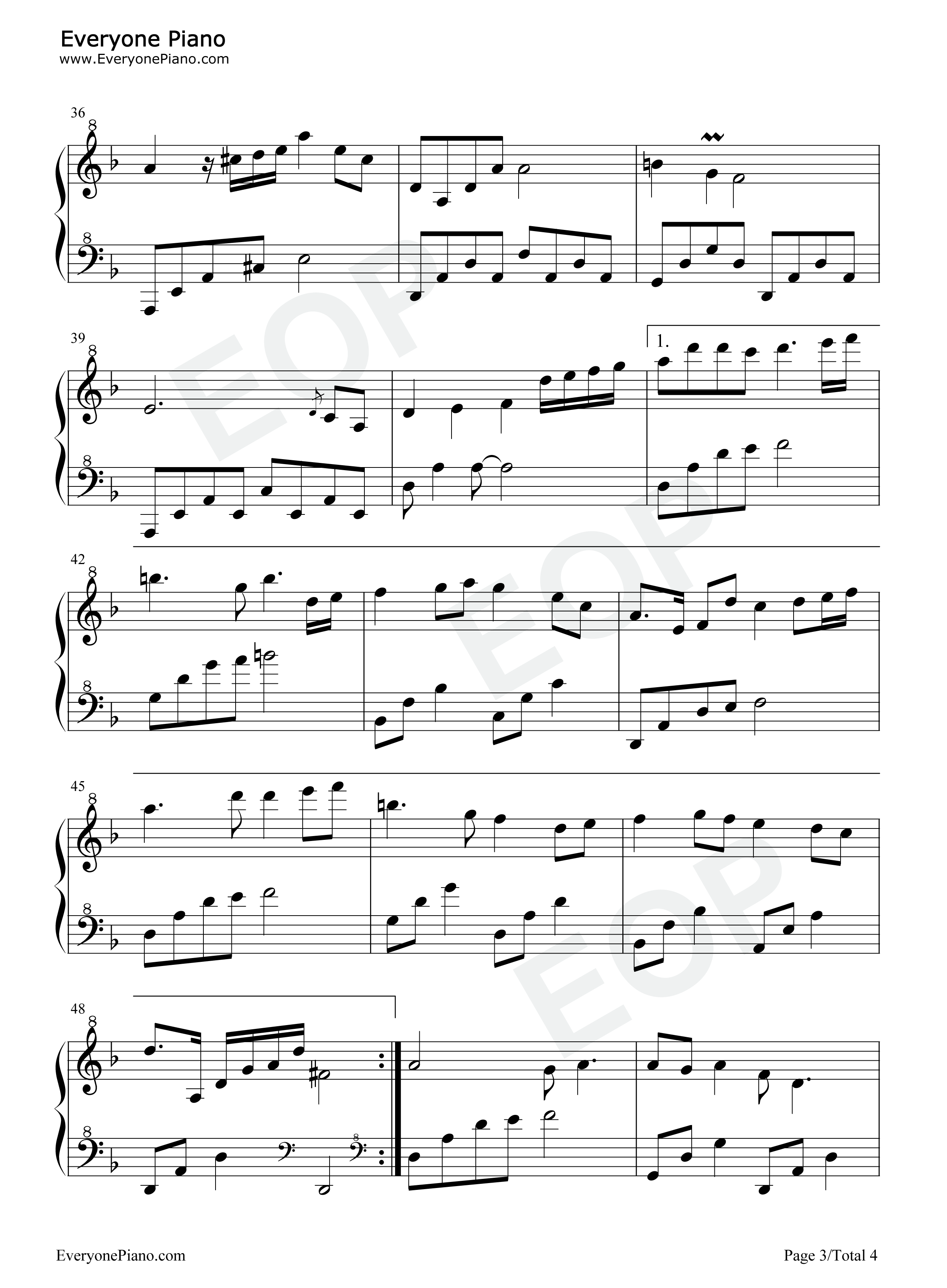 半山听雨钢琴谱_杨青